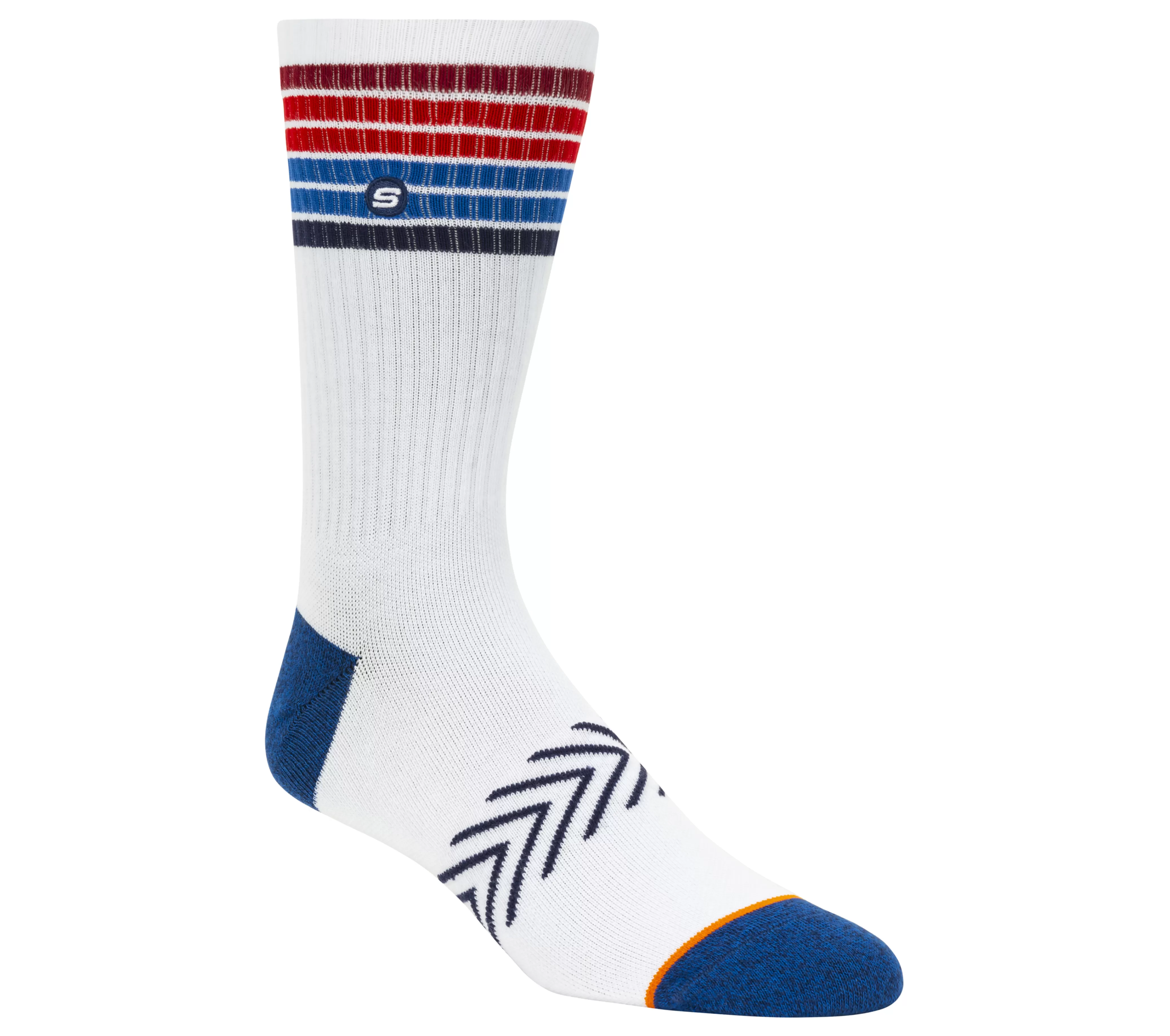 SKECHERS 1 Pack Americana Stripe Crew Socks | Hombre Calcetines | Accesorios