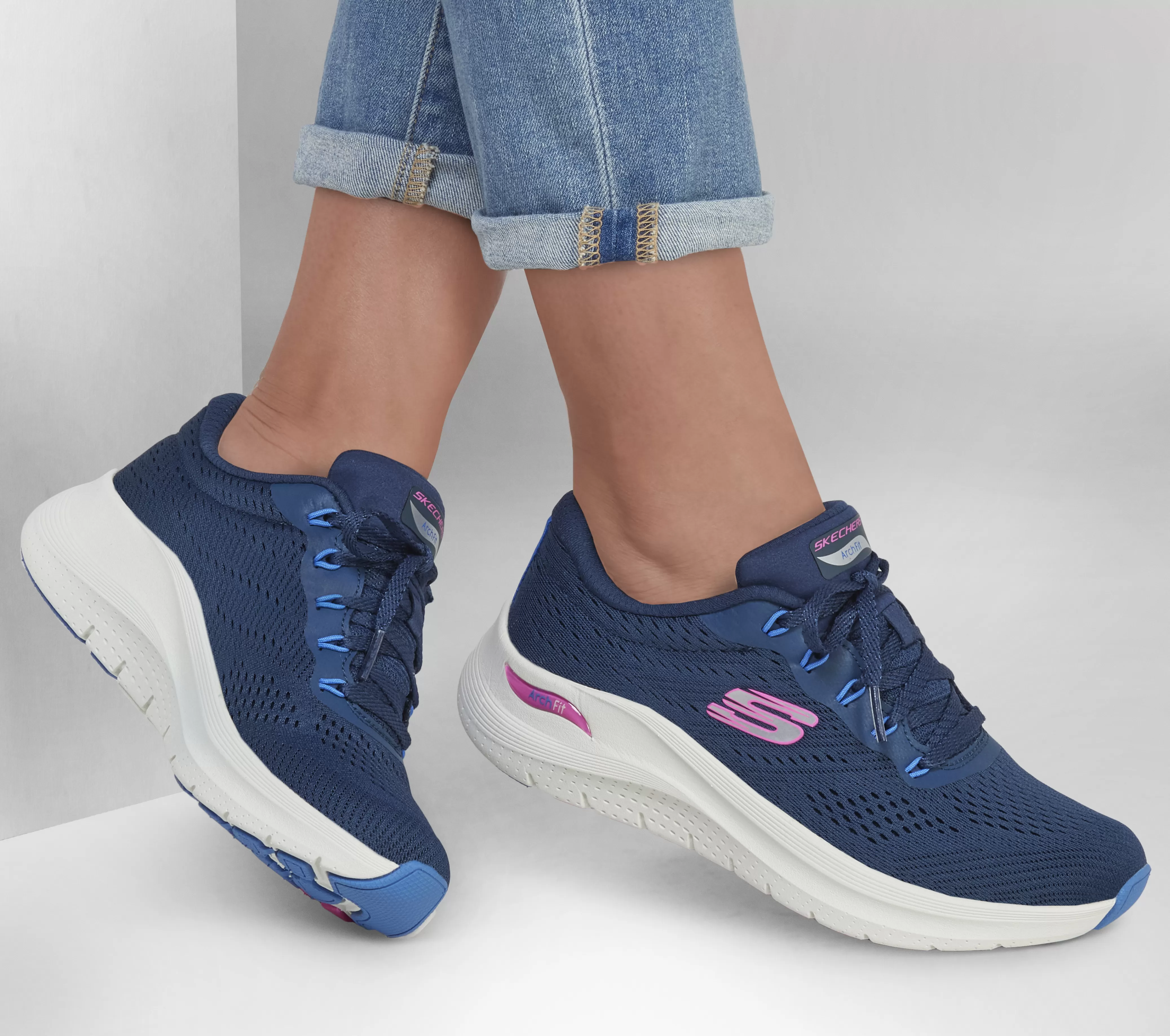 SKECHERS Arch Fit 2.0 - Big League | Mujer Con Cordones | Zapatillas Casual