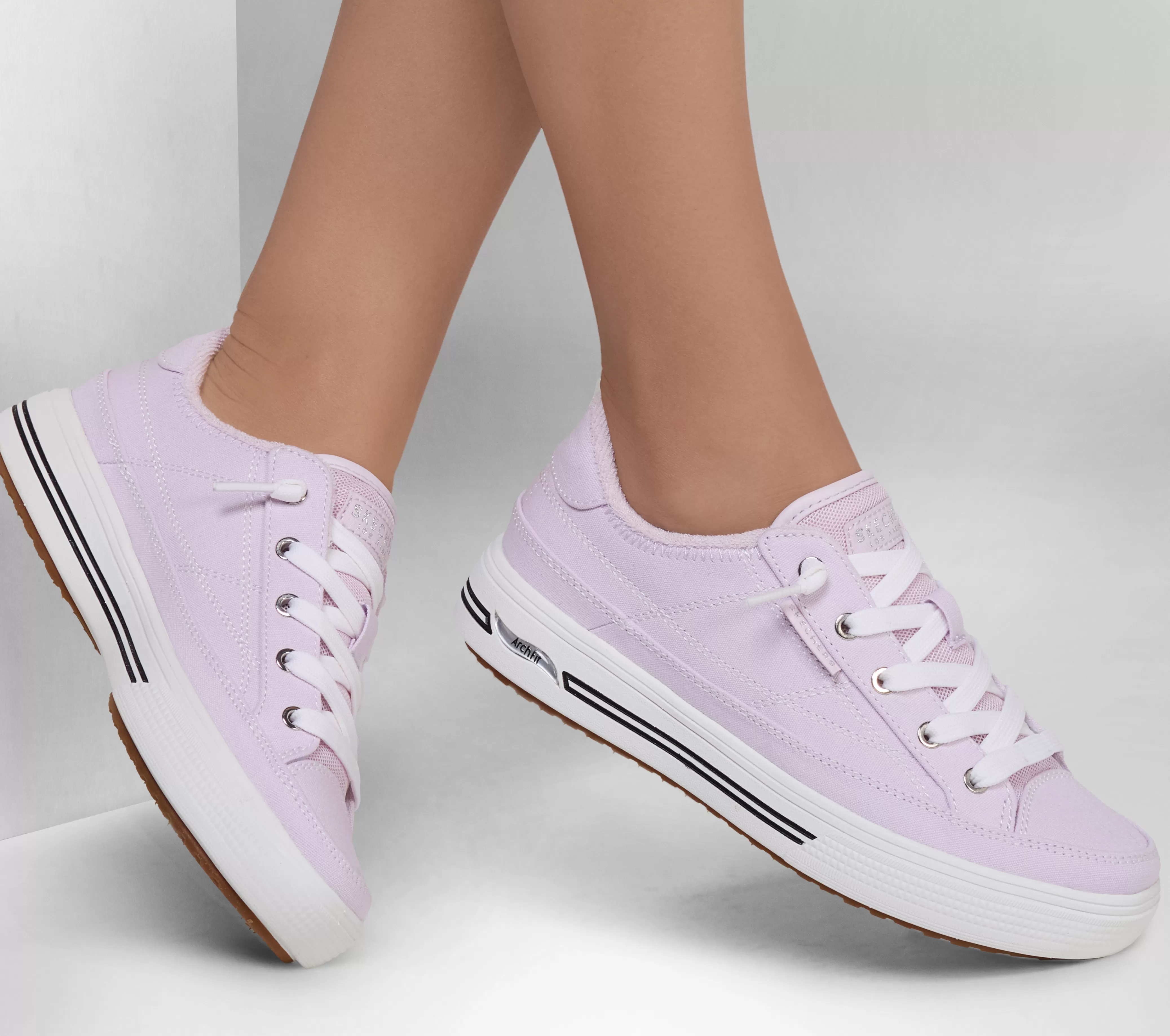 SKECHERS Arch Fit Arcade - Arcata | Mujer Canvas Shoes | Con Cordones