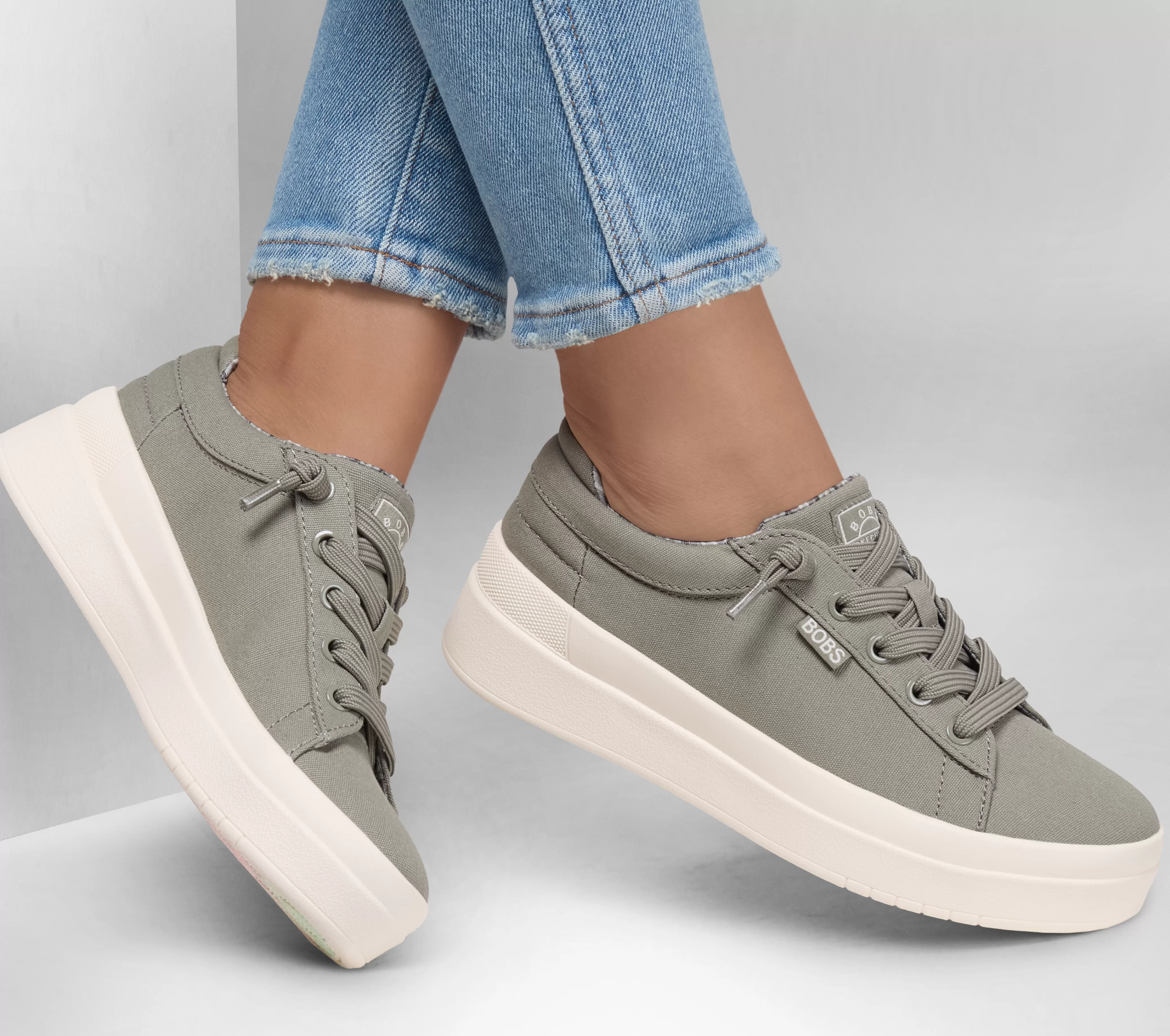 SKECHERS BOBS D'Vine Sky - Prime Pace | Mujer Canvas Shoes | Sin Cordones