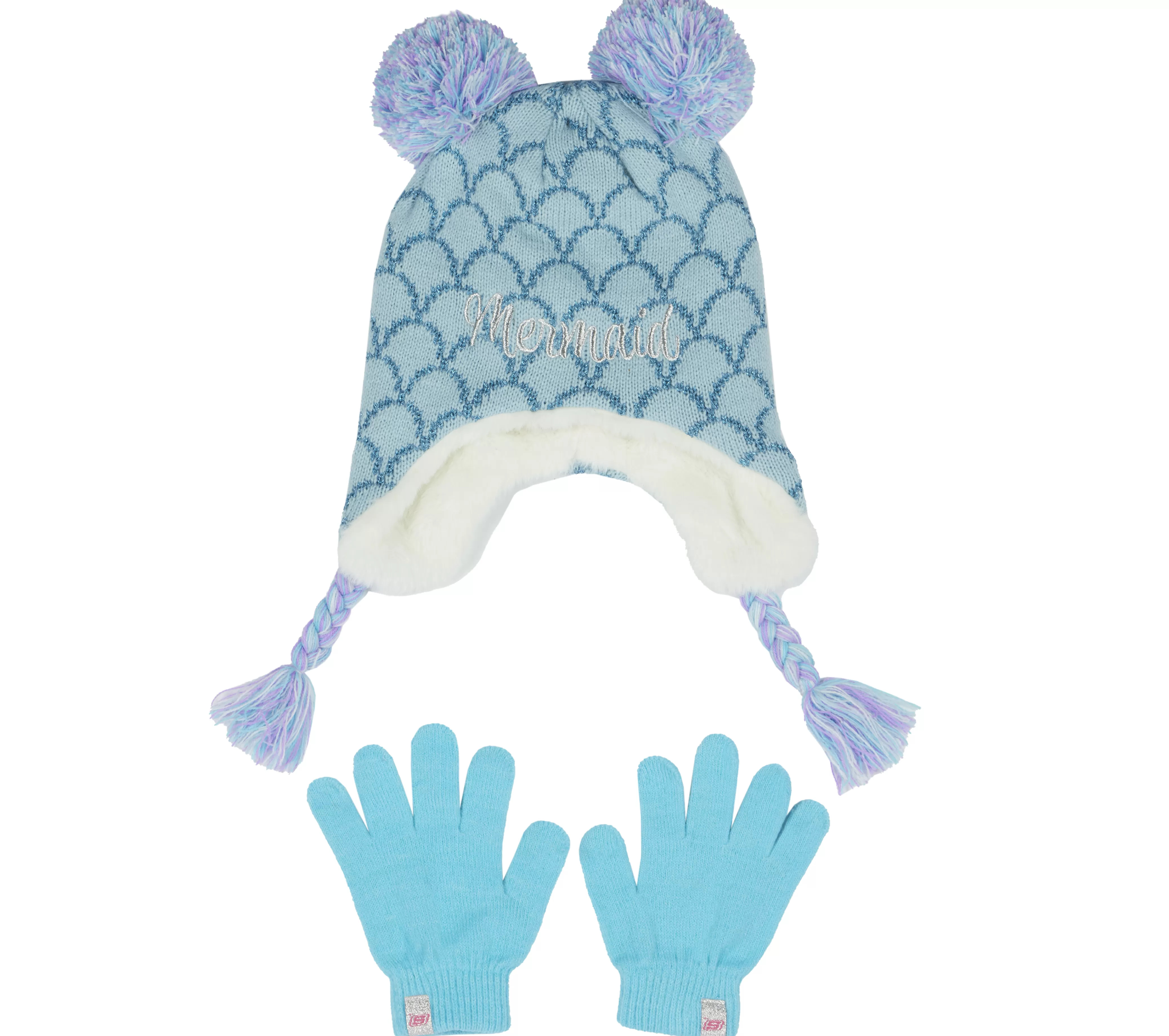 SKECHERS Cold Weather Mermaid Hat & Glove 1 Pack | Niños Accesorios Para El Frío | Accesorios Para El Frío