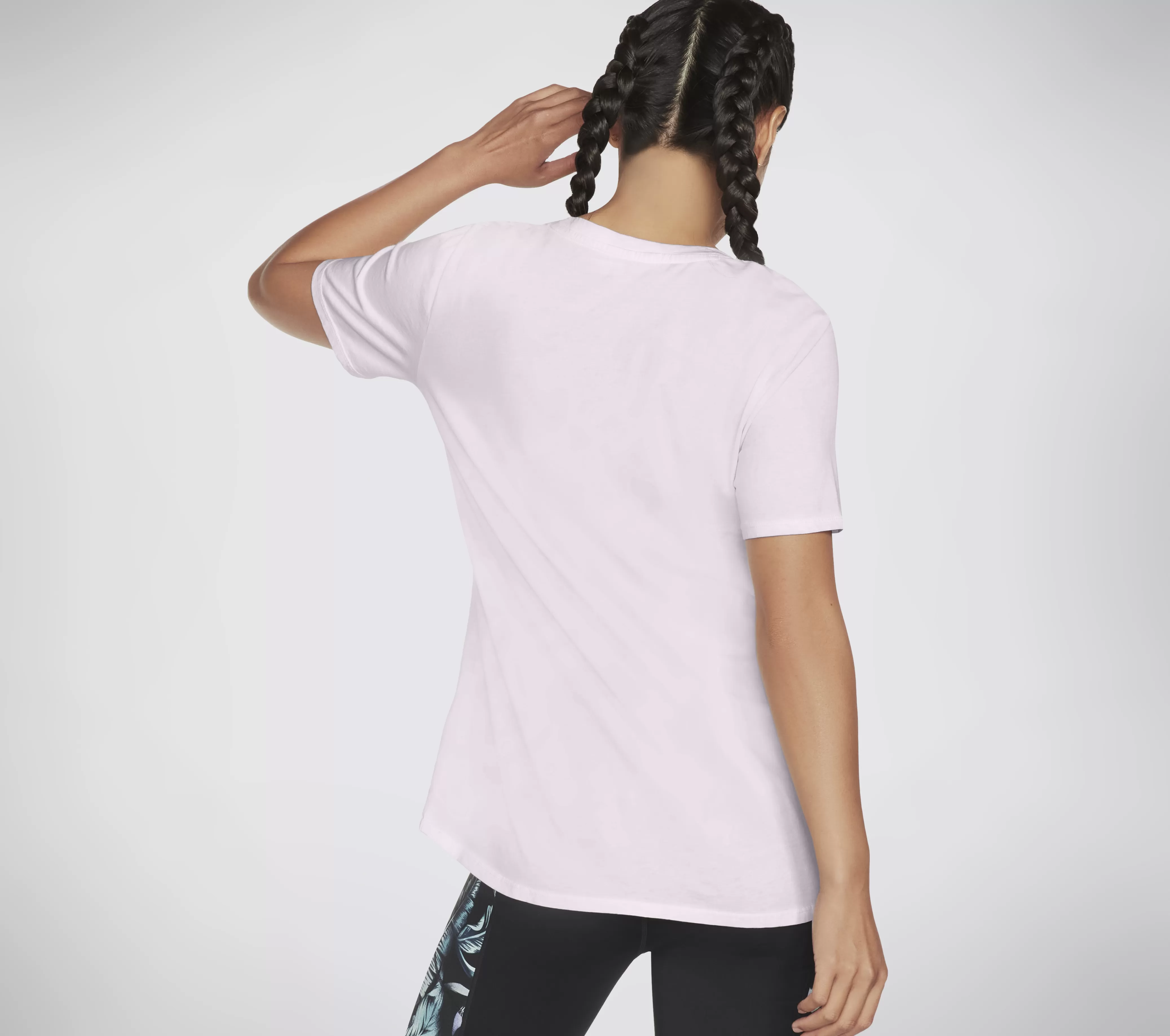 SKECHERS Diamond Wash Hatha Scoop Neck Tunic Tee | Mujer Tops Y Partes De Arriba | Tops Y Partes De Arriba