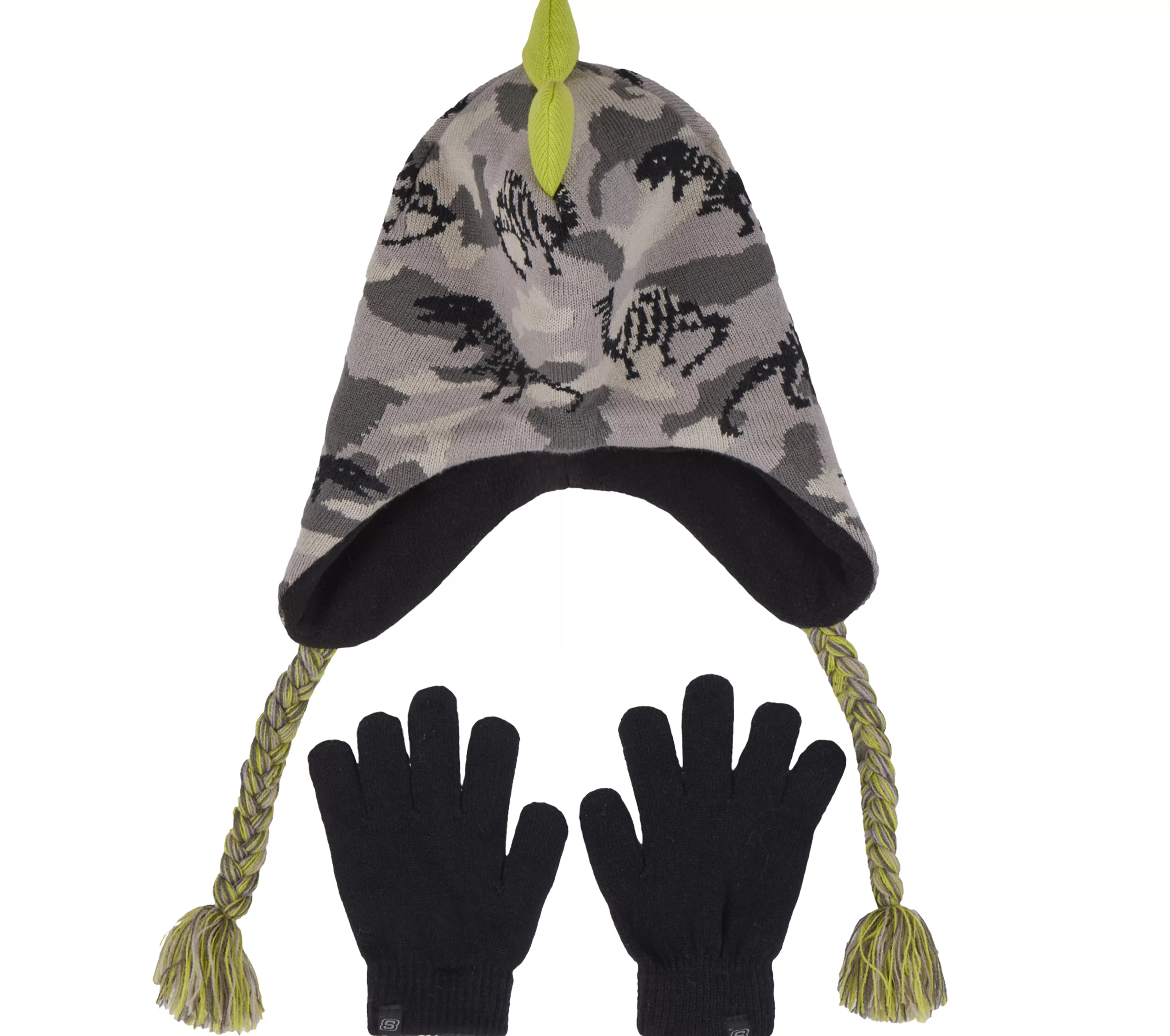 SKECHERS Dino Camo Jacquard Hat And Glove Set | Niños Gorras | Gorras