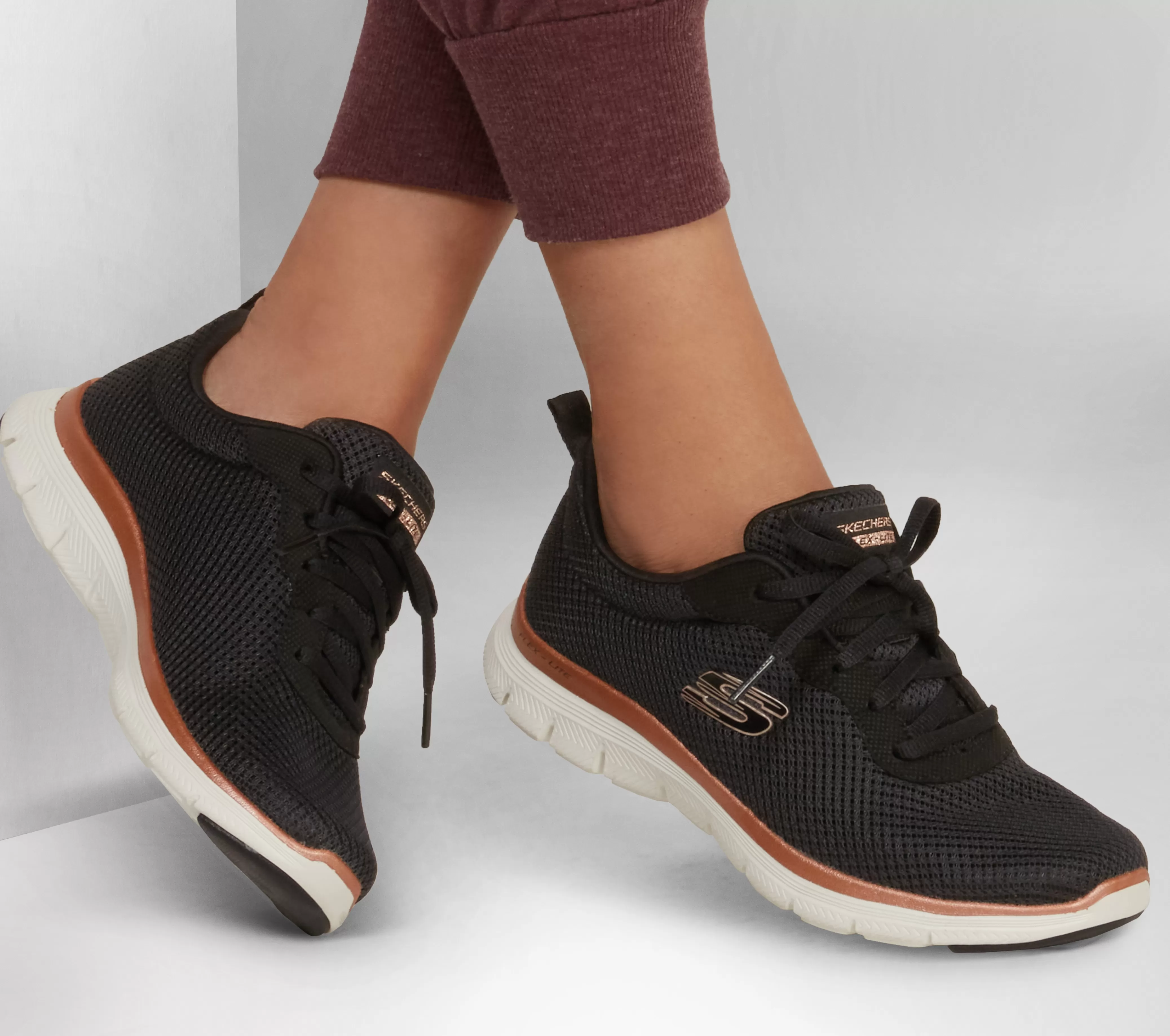 SKECHERS Flex Appeal 4.0 - Brilliant View | Mujer Con Cordones | Zapatillas De Deporte