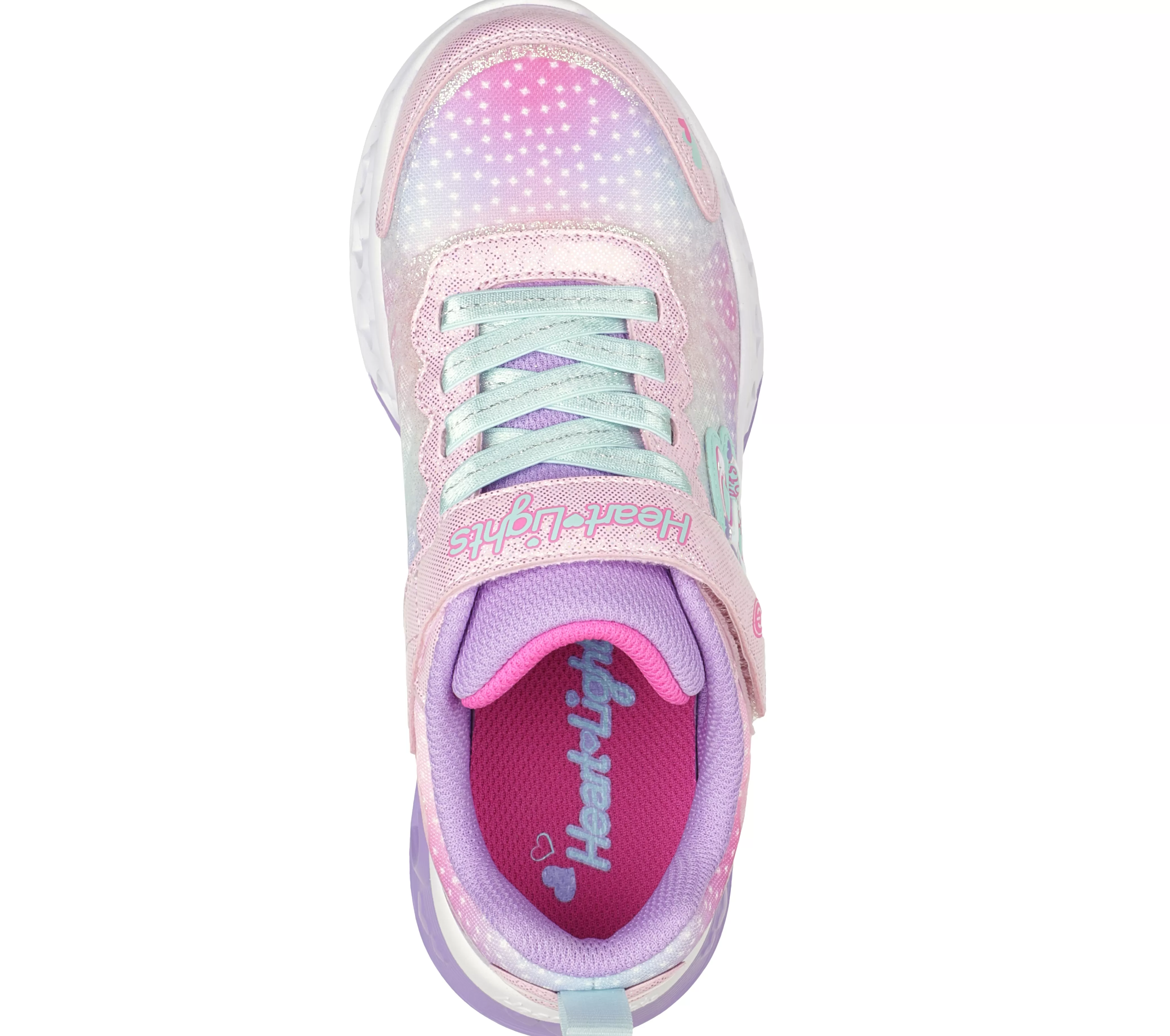 SKECHERS Flutter Heart Lights - Simply Love | Niños Sin Cordones | Con Luces