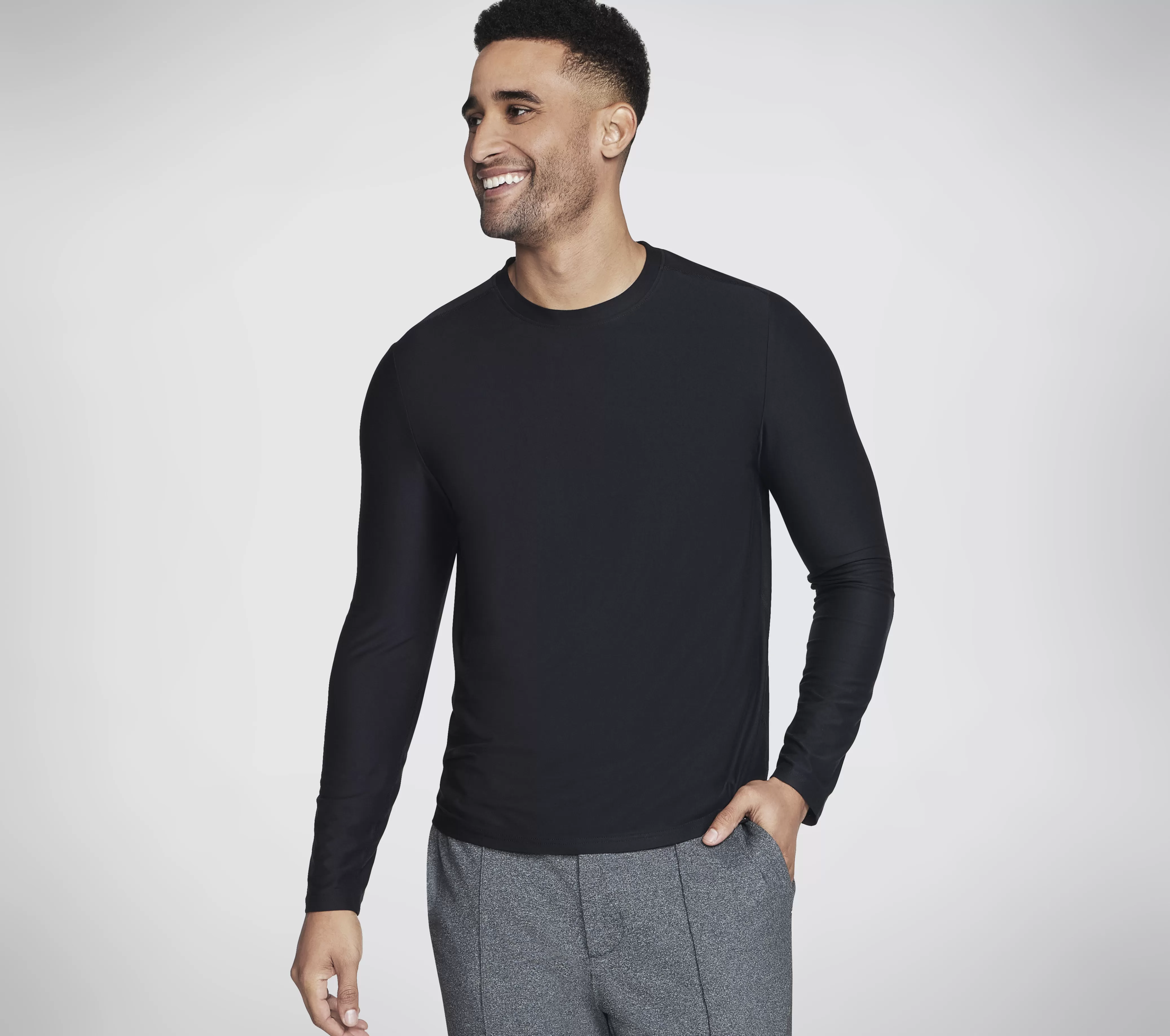 SKECHERS GO DRI All Day Long Sleeve Tee | Hombre Partes De Arriba | Partes De Arriba