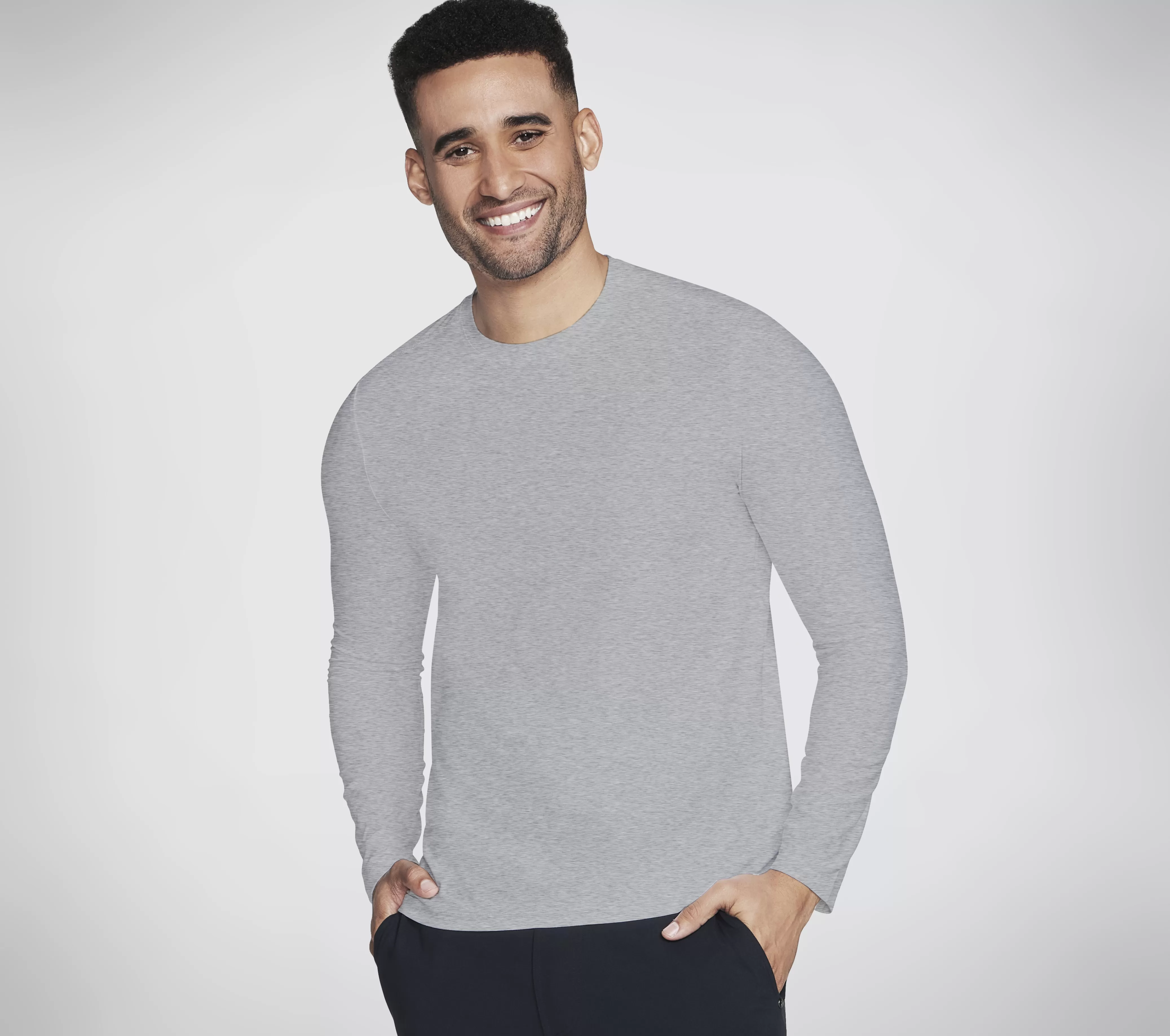 SKECHERS GO DRI All Day Long Sleeve Tee | Hombre Partes De Arriba | Partes De Arriba