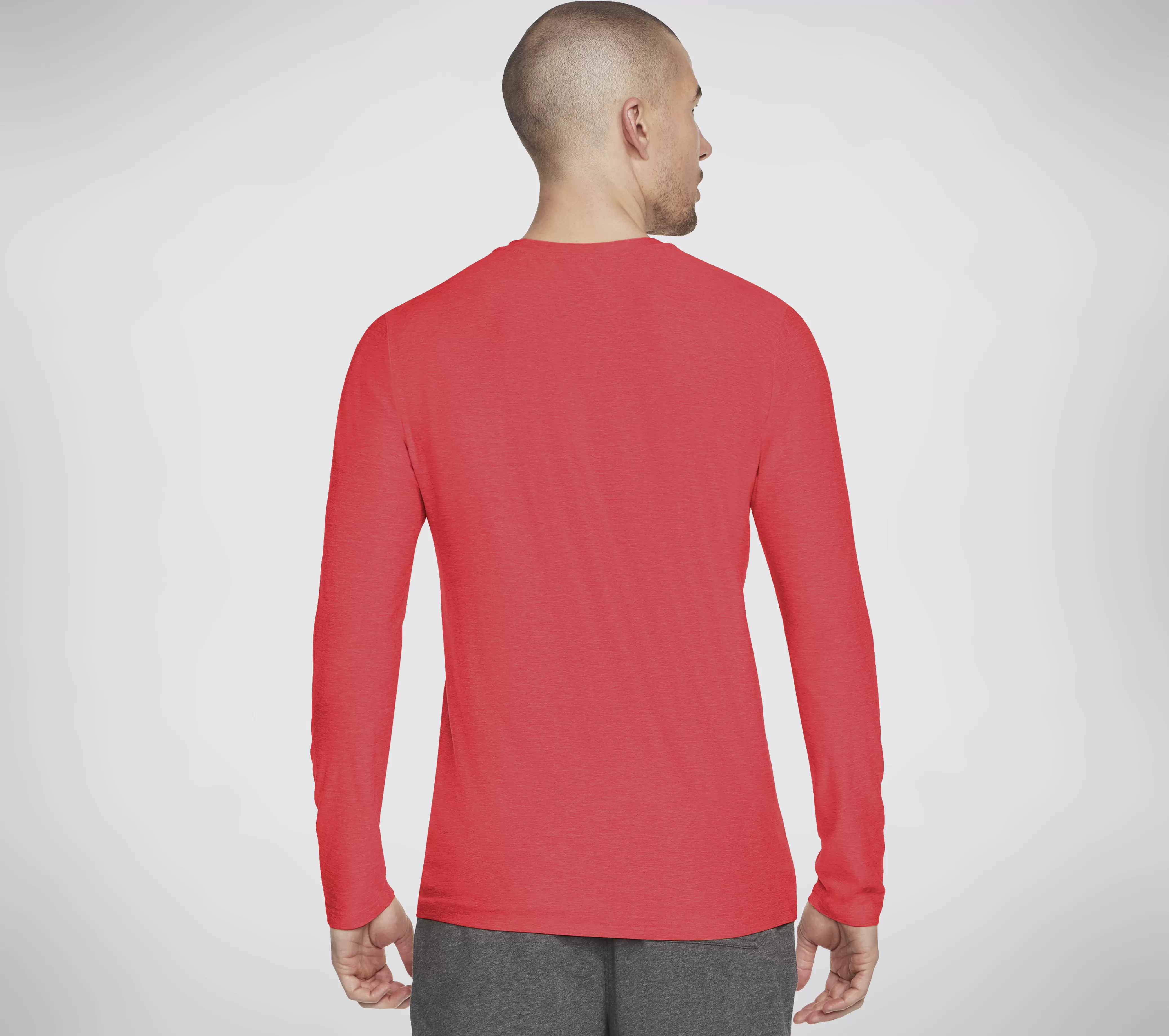 SKECHERS GO DRI All Day L/S Diamond Tee Solid | Hombre Partes De Arriba | Partes De Arriba