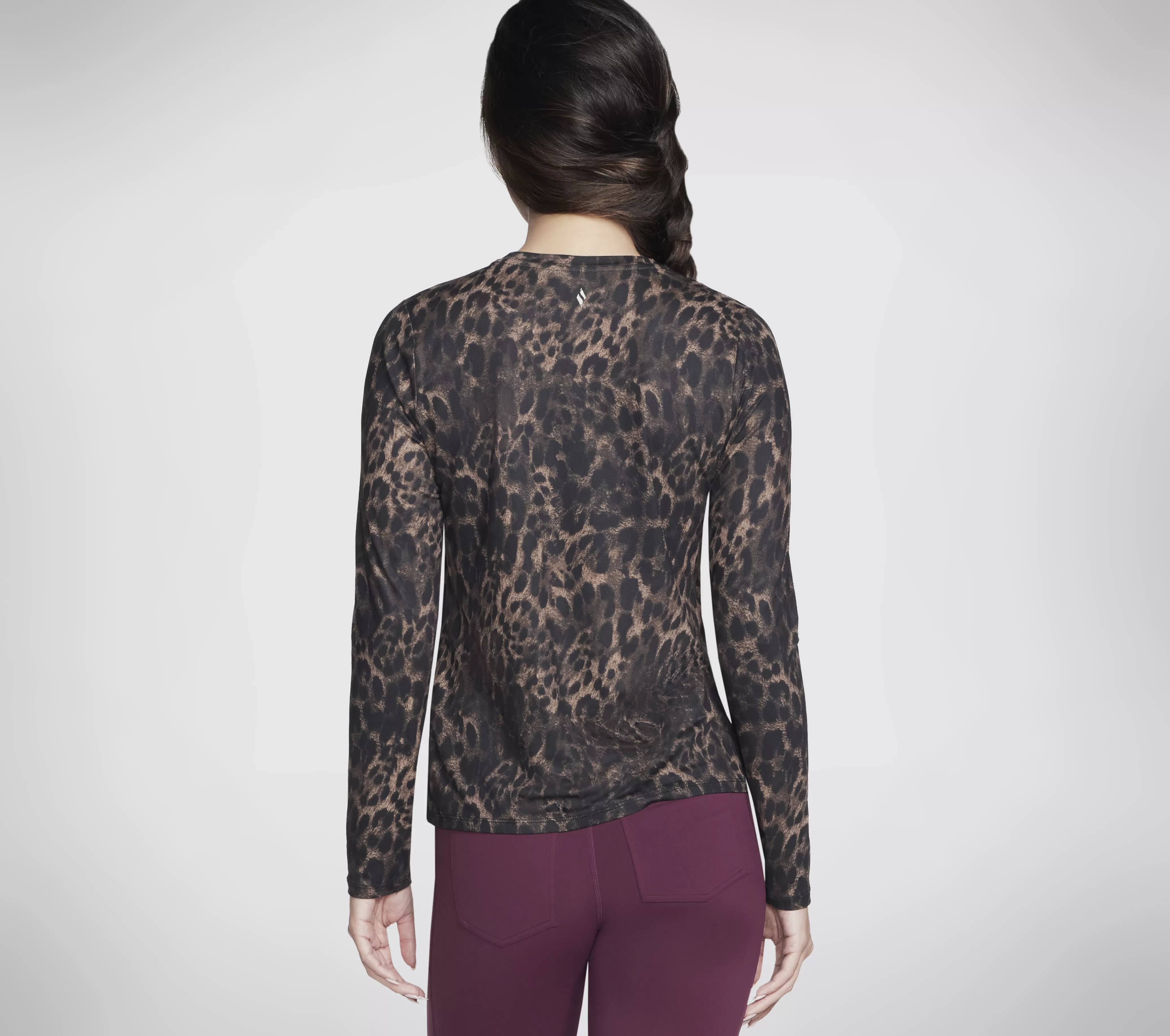 SKECHERS GO DRI Serene Cheetah Long Sleeve | Mujer Tops Y Partes De Arriba | Tops Y Partes De Arriba