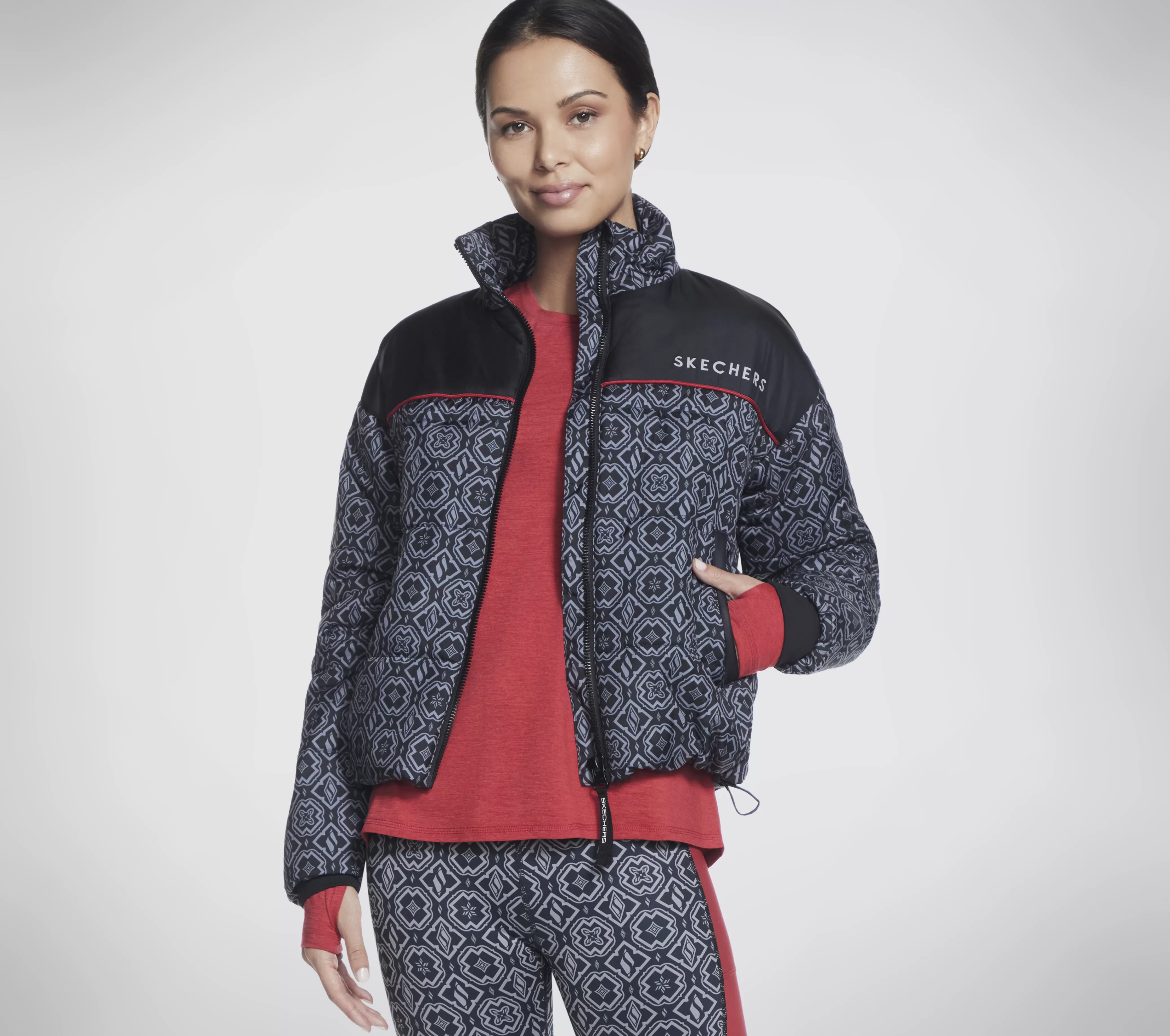 SKECHERS GO SHIELD Diamond Legacy Puffer Jacket | Mujer Tops Y Partes De Arriba | Tops Y Partes De Arriba