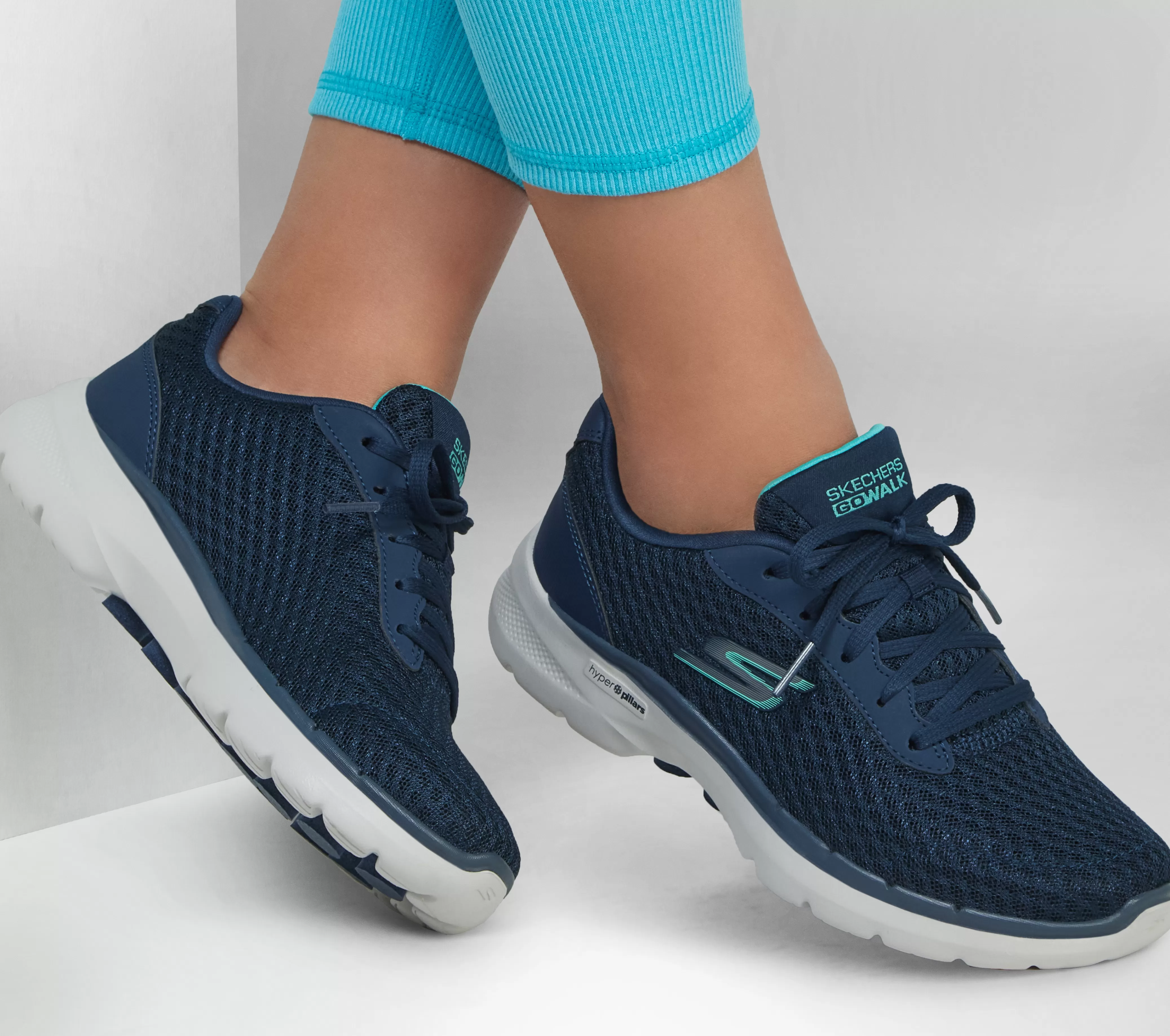 SKECHERS GO WALK 6 - Iconic Vision | Mujer Con Cordones | Zapatillas De Deporte