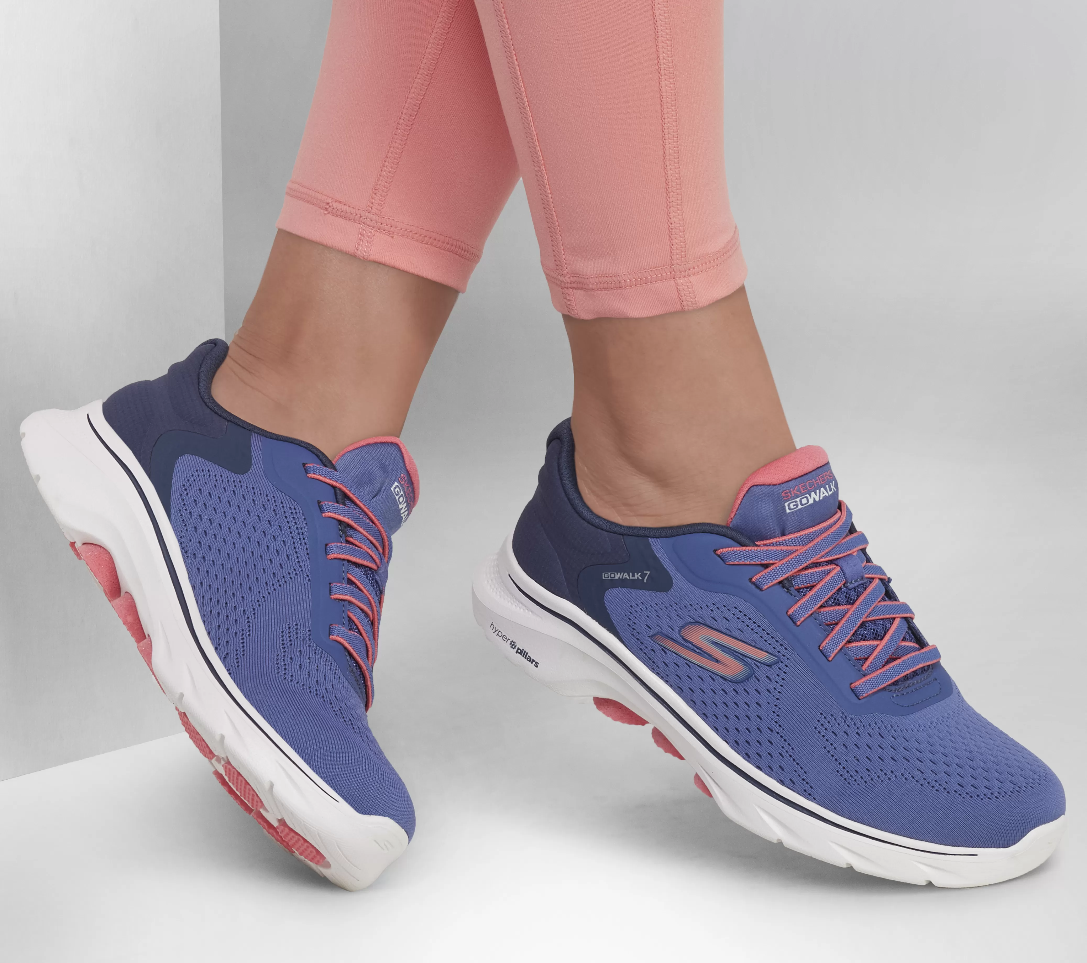 SKECHERS GO WALK 7 - Cosmic Waves | Mujer Sin Cordones | Zapatillas De Deporte