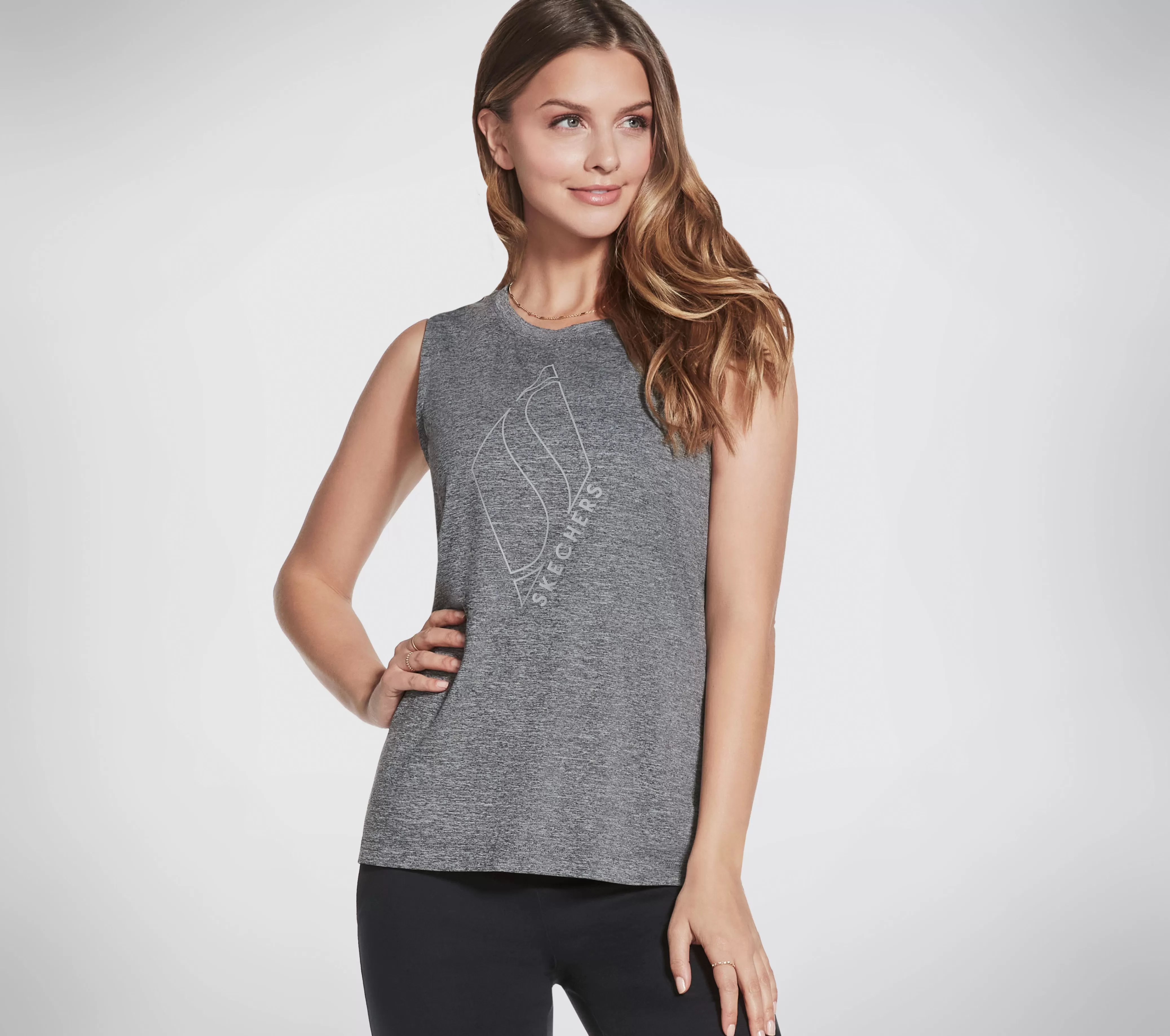 SKECHERS GO WALK Apparel GO DRI Essential Tank Top | Mujer Tops Y Partes De Arriba | Tops Y Partes De Arriba