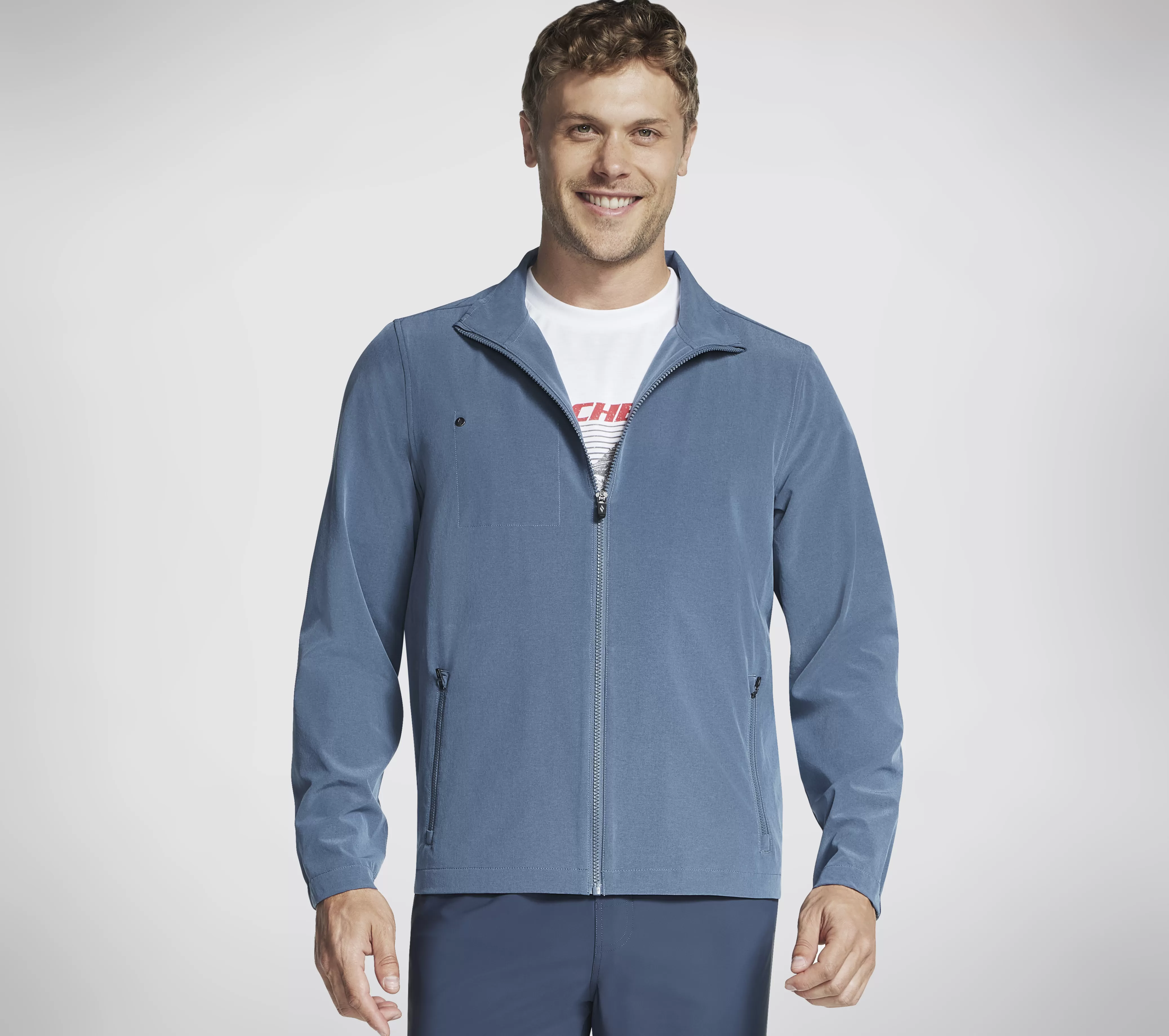 SKECHERS GO WALK Everywhere Full Zip Jacket | Hombre Partes De Arriba | Partes De Arriba