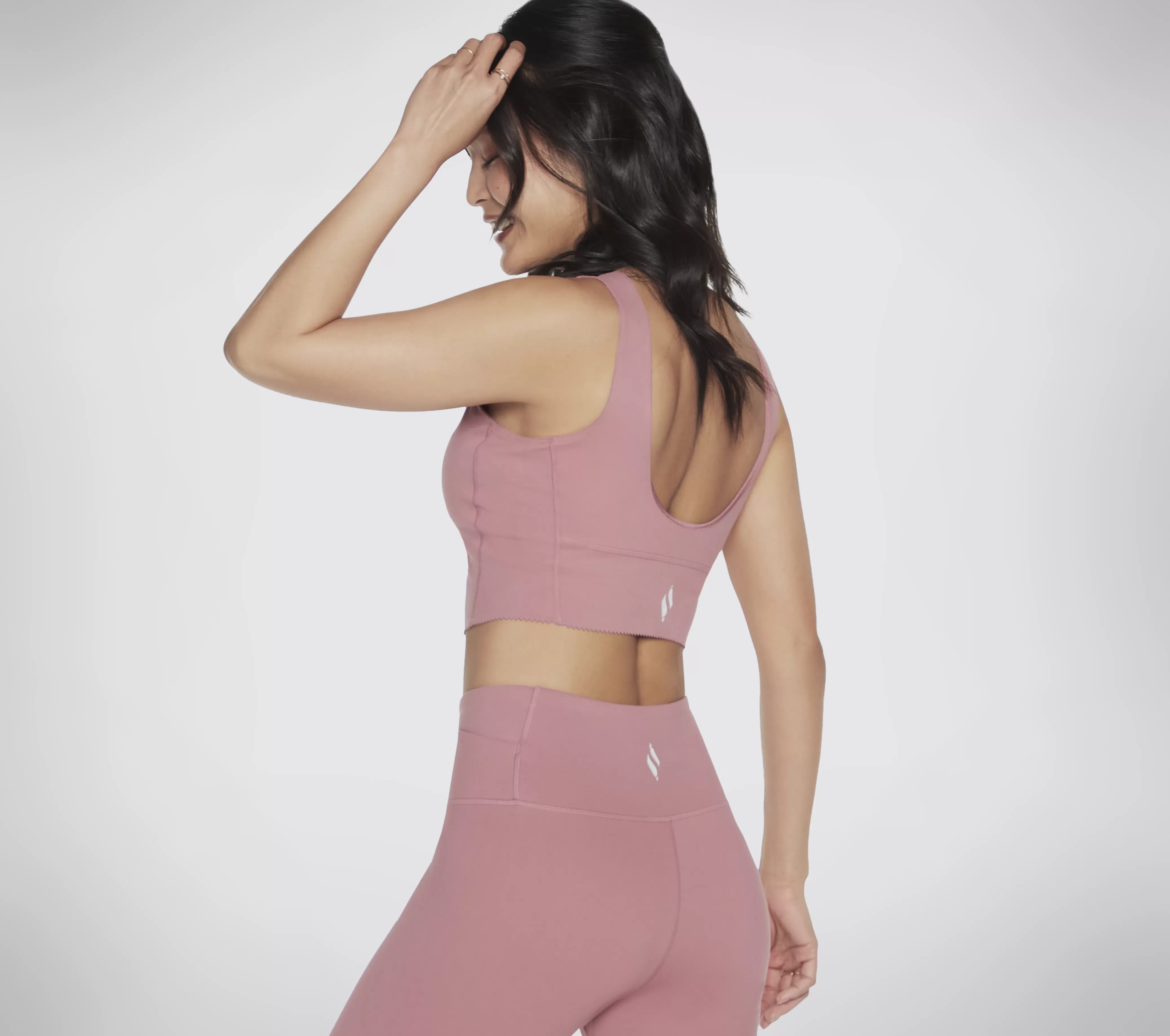 SKECHERS GOSCULPT Scalloped Longline Bra | Mujer Tops Y Partes De Arriba | Tops Y Partes De Arriba