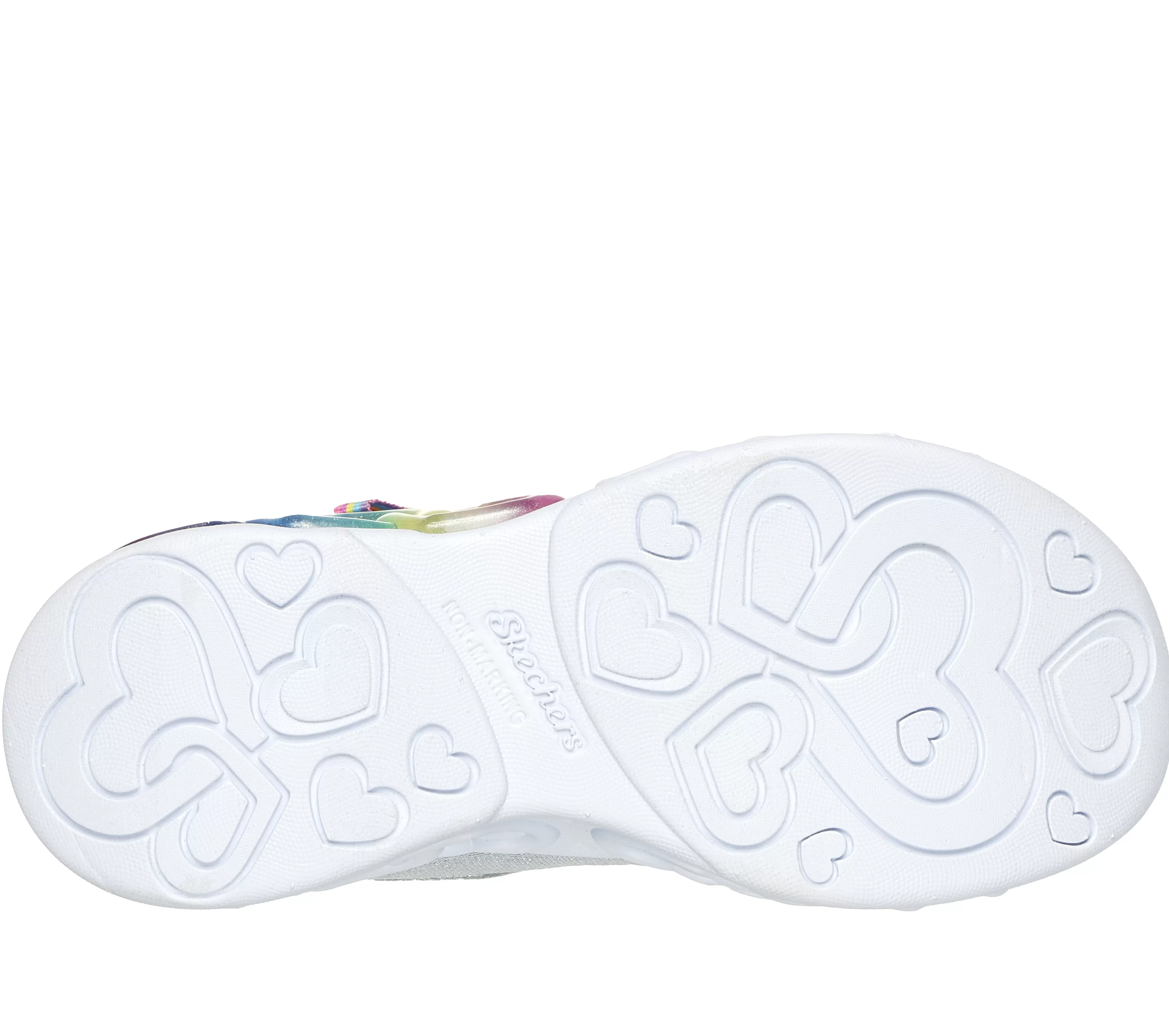 SKECHERS Infinite Heart Lights - Love Prism | Niños Sin Cordones | Con Luces