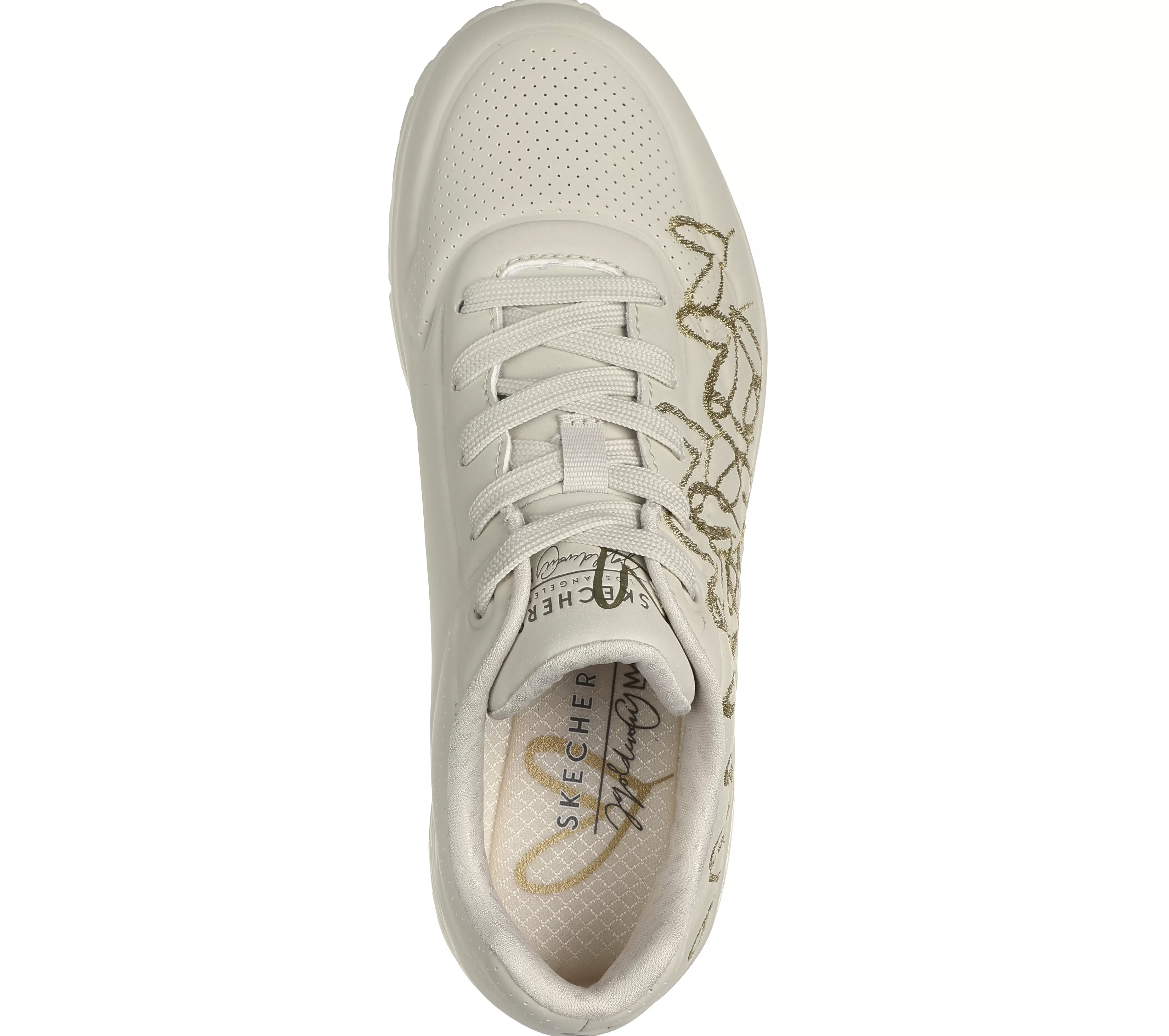 SKECHERS JGoldcrown: Uno - Golden Heart | Mujer Con Cordones | Zapatillas Casual