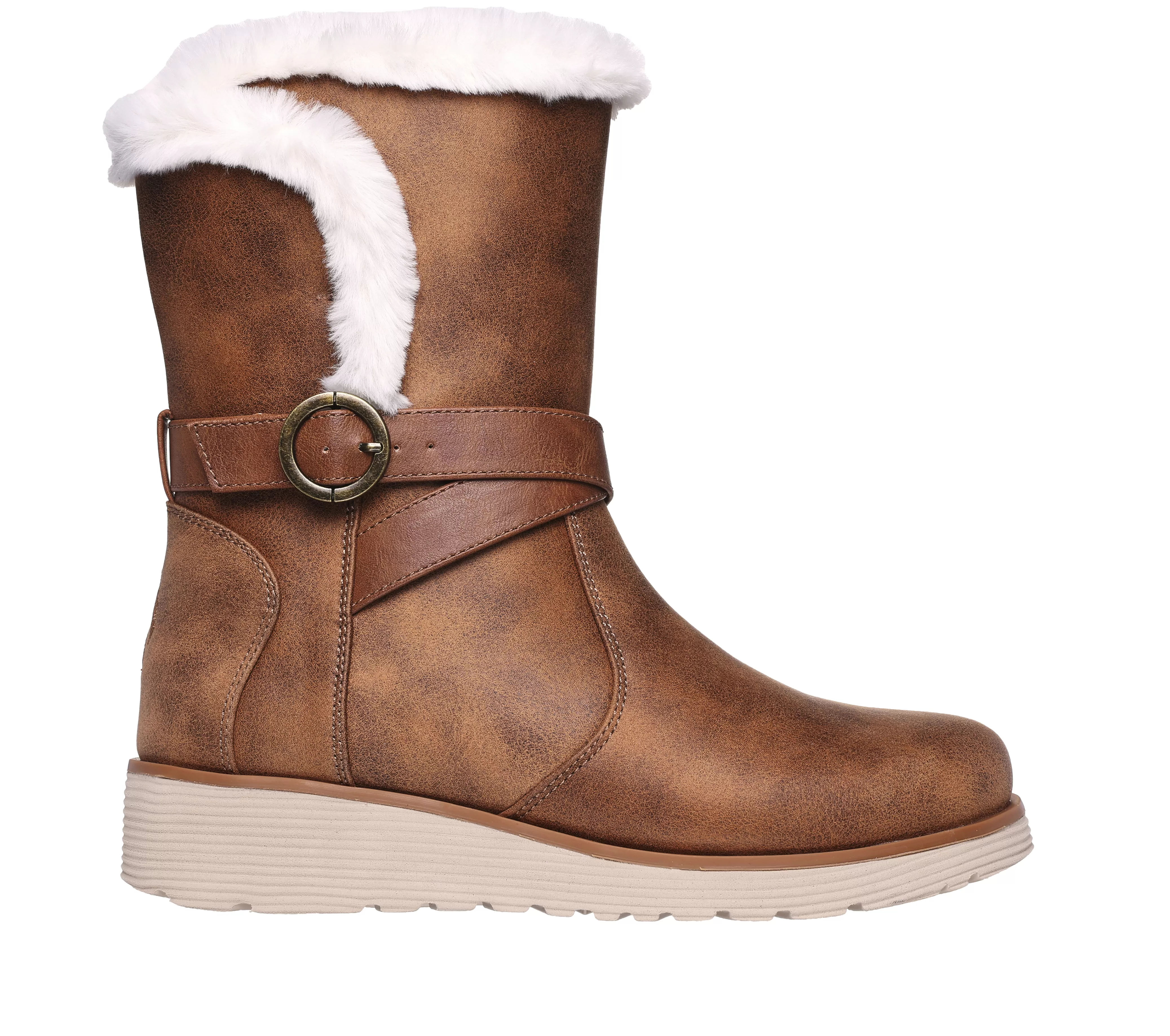 SKECHERS Keepsakes Wedge - Snow Kiss | Mujer Sin Cordones | Botas