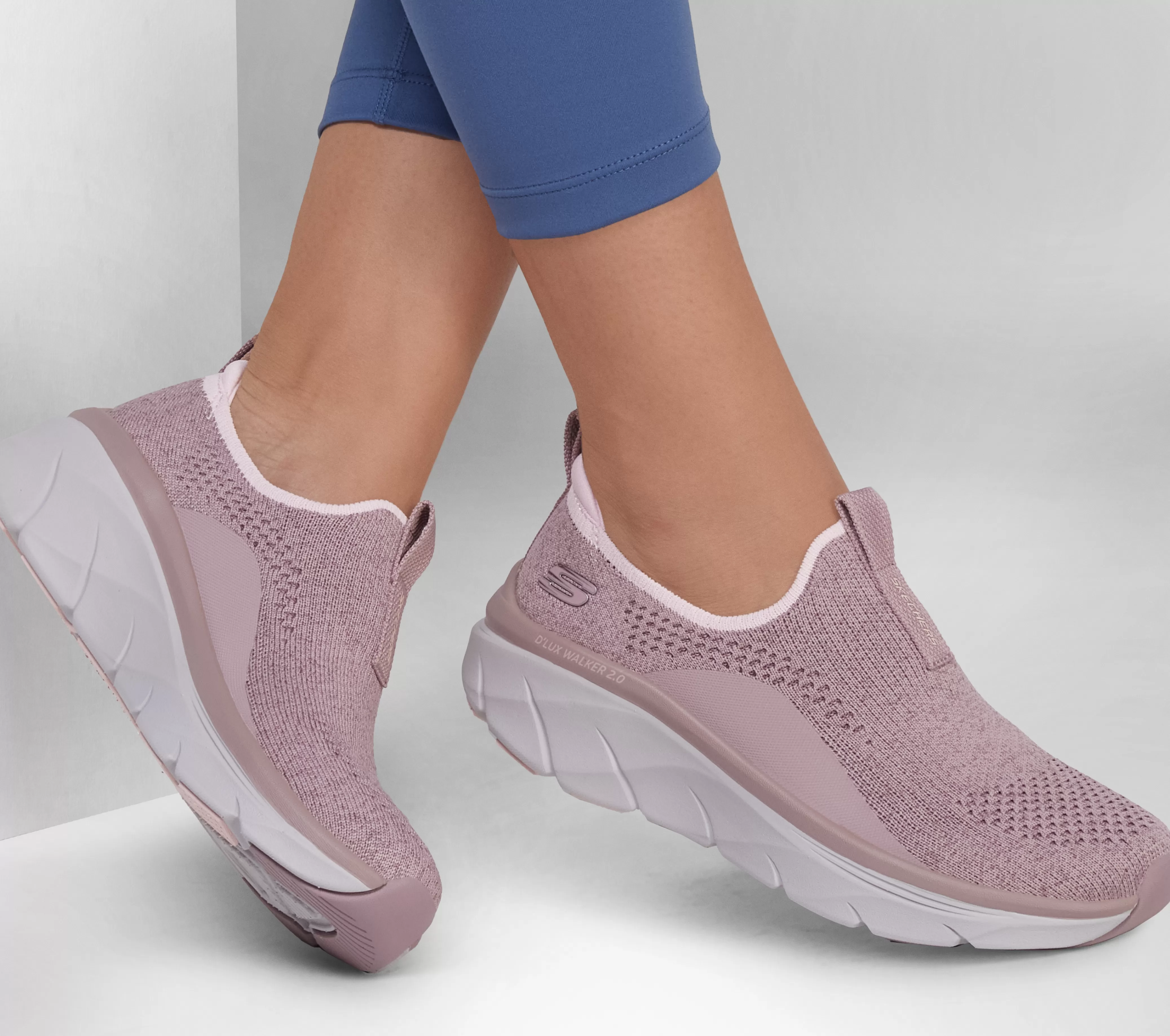 SKECHERS Relaxed Fit: D'Lux Walker 2.0 - Bold State | Mujer Sin Cordones | Zapatillas Casual