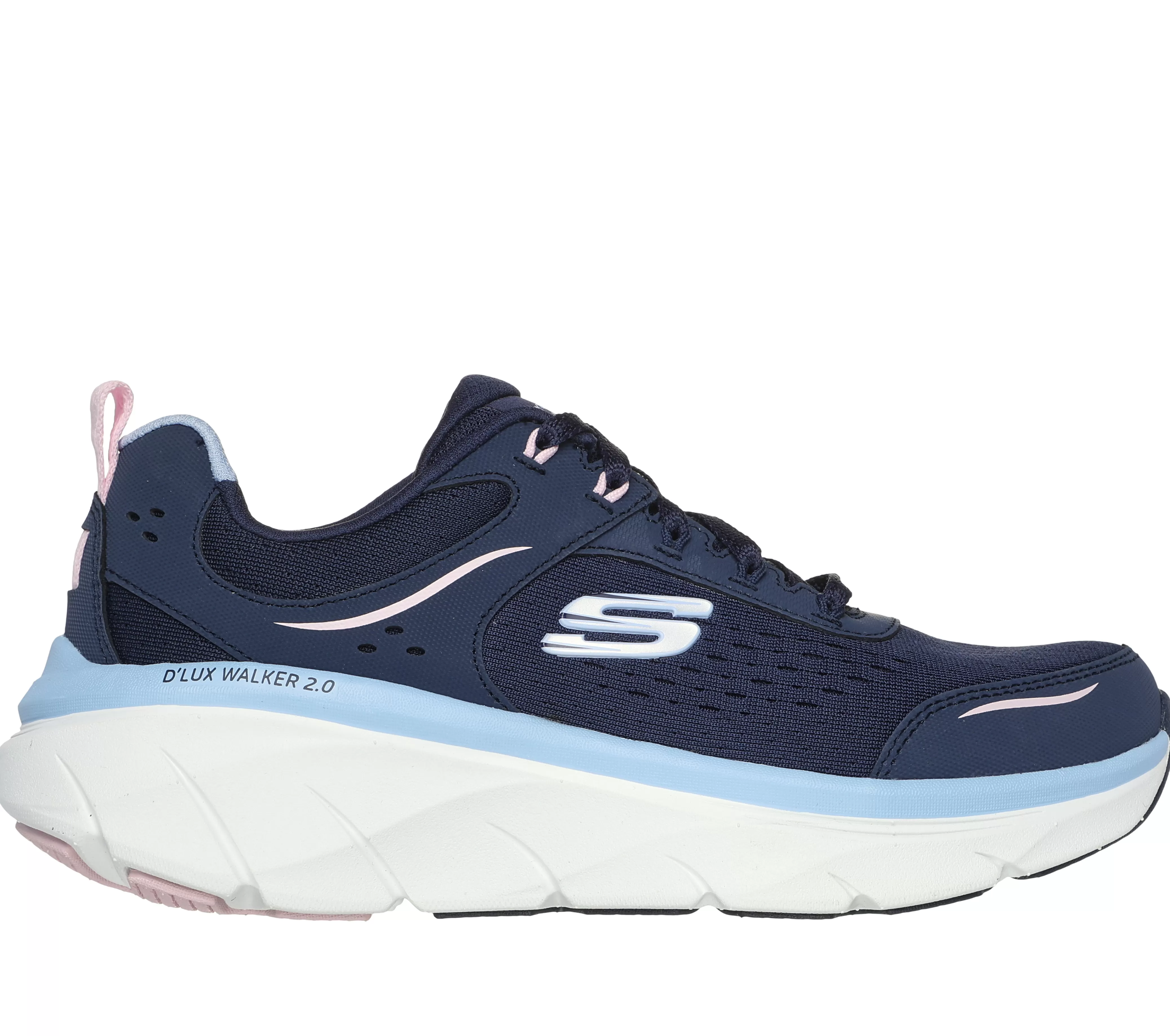 SKECHERS Relaxed Fit: D'Lux Walker 2.0 - Daisy Doll | Mujer Con Cordones | Zapatillas De Deporte