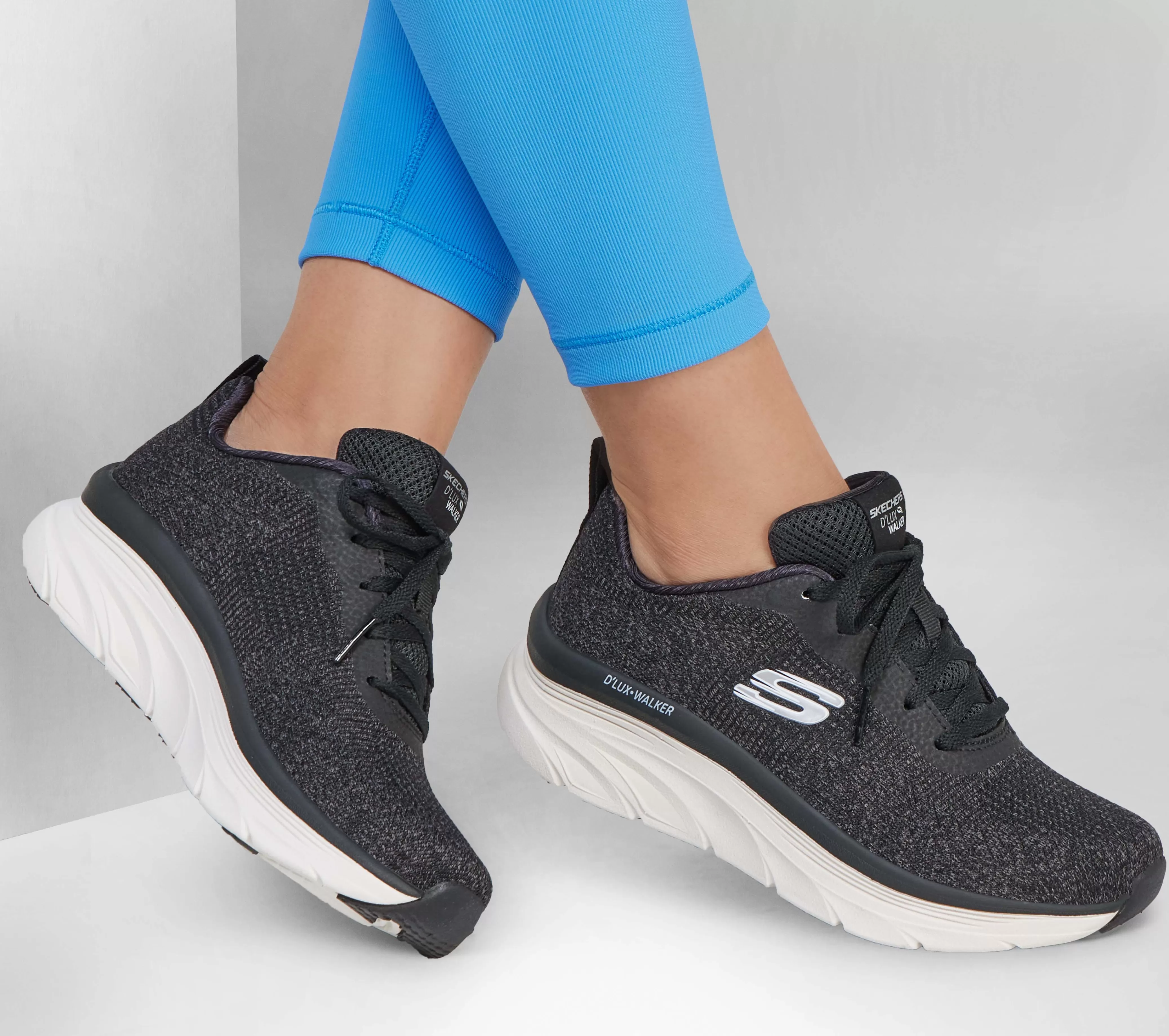 SKECHERS Relaxed Fit: D'Lux Walker - Daily Beauty | Mujer Con Cordones | Zapatillas De Deporte