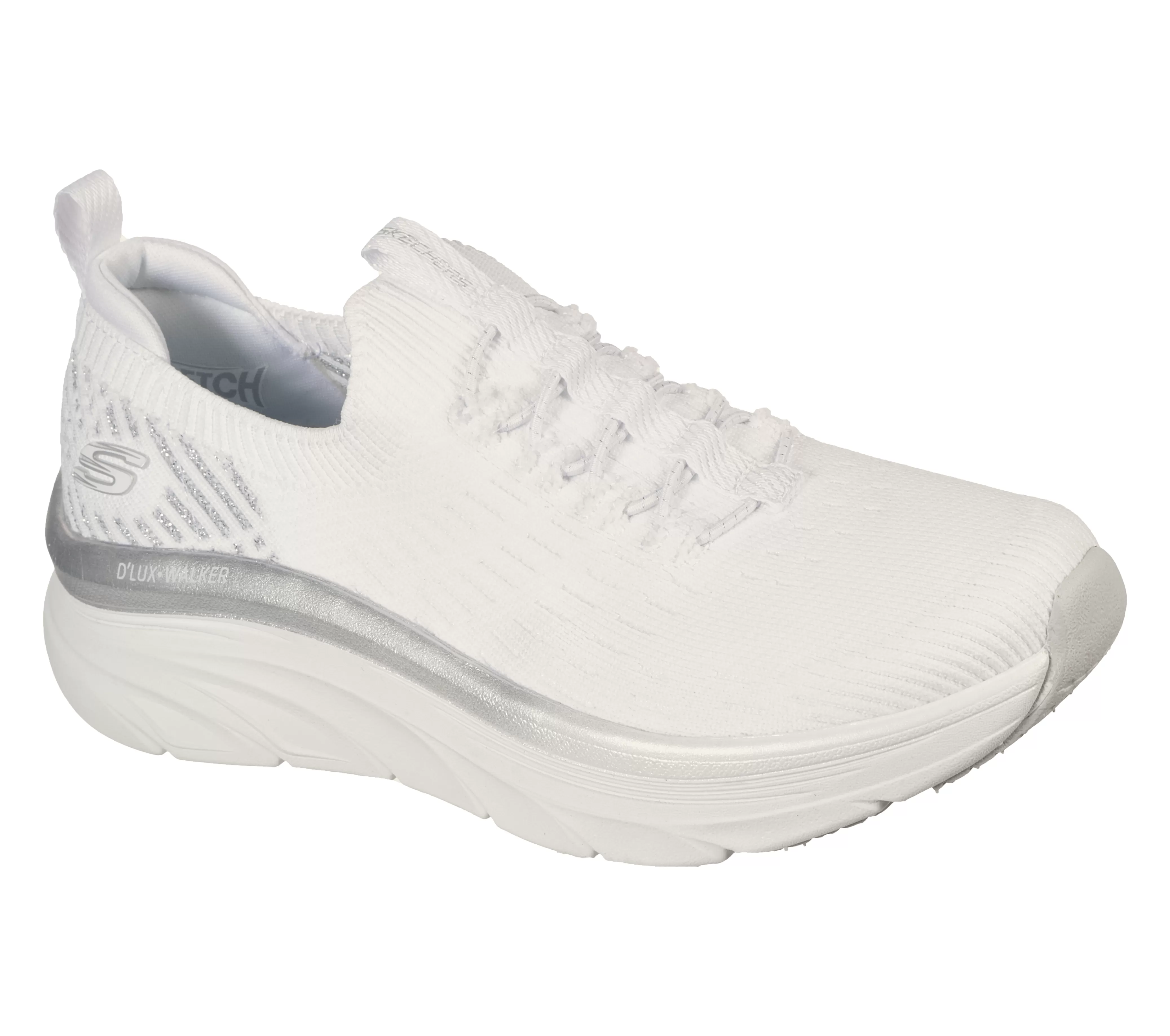 SKECHERS Relaxed Fit: D'Lux Walker - Let It Glow | Mujer Sin Cordones | Zapatillas De Deporte