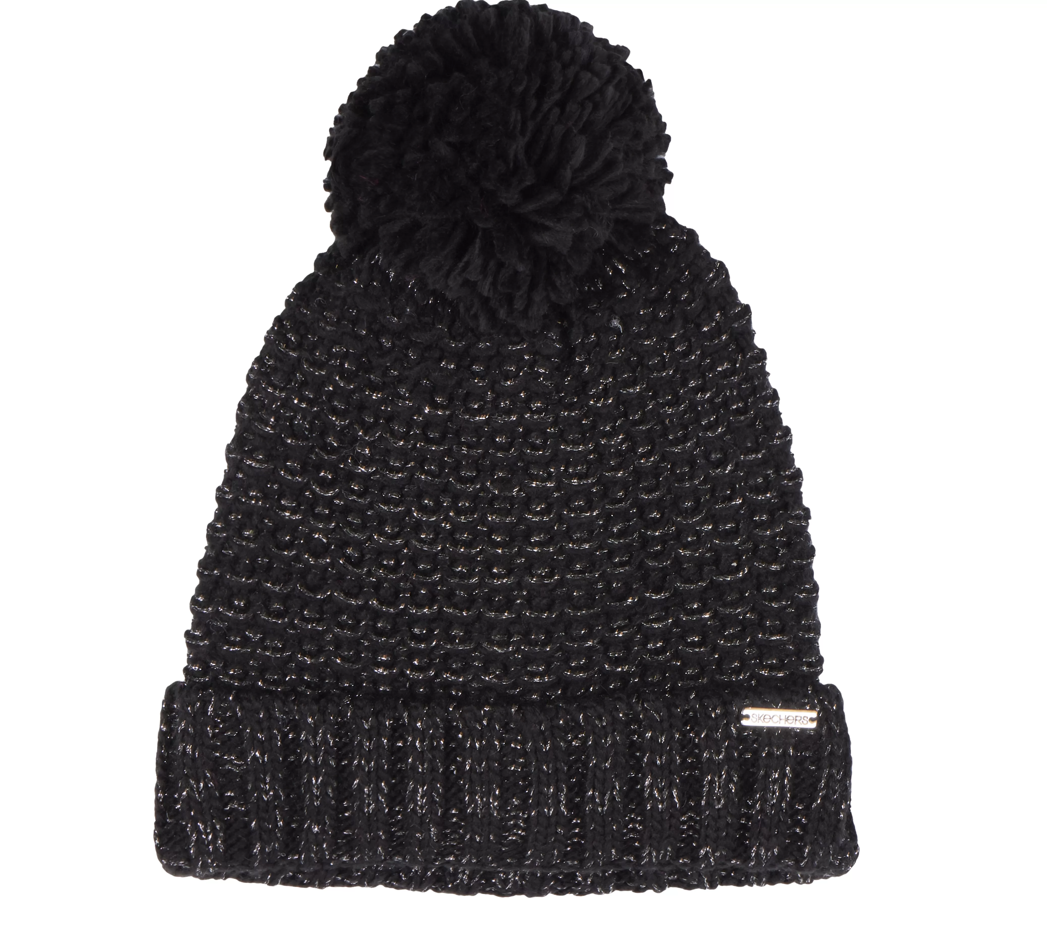 SKECHERS Reverse Stitch Pom-Pom Beanie | Mujer Gorras | Gorras