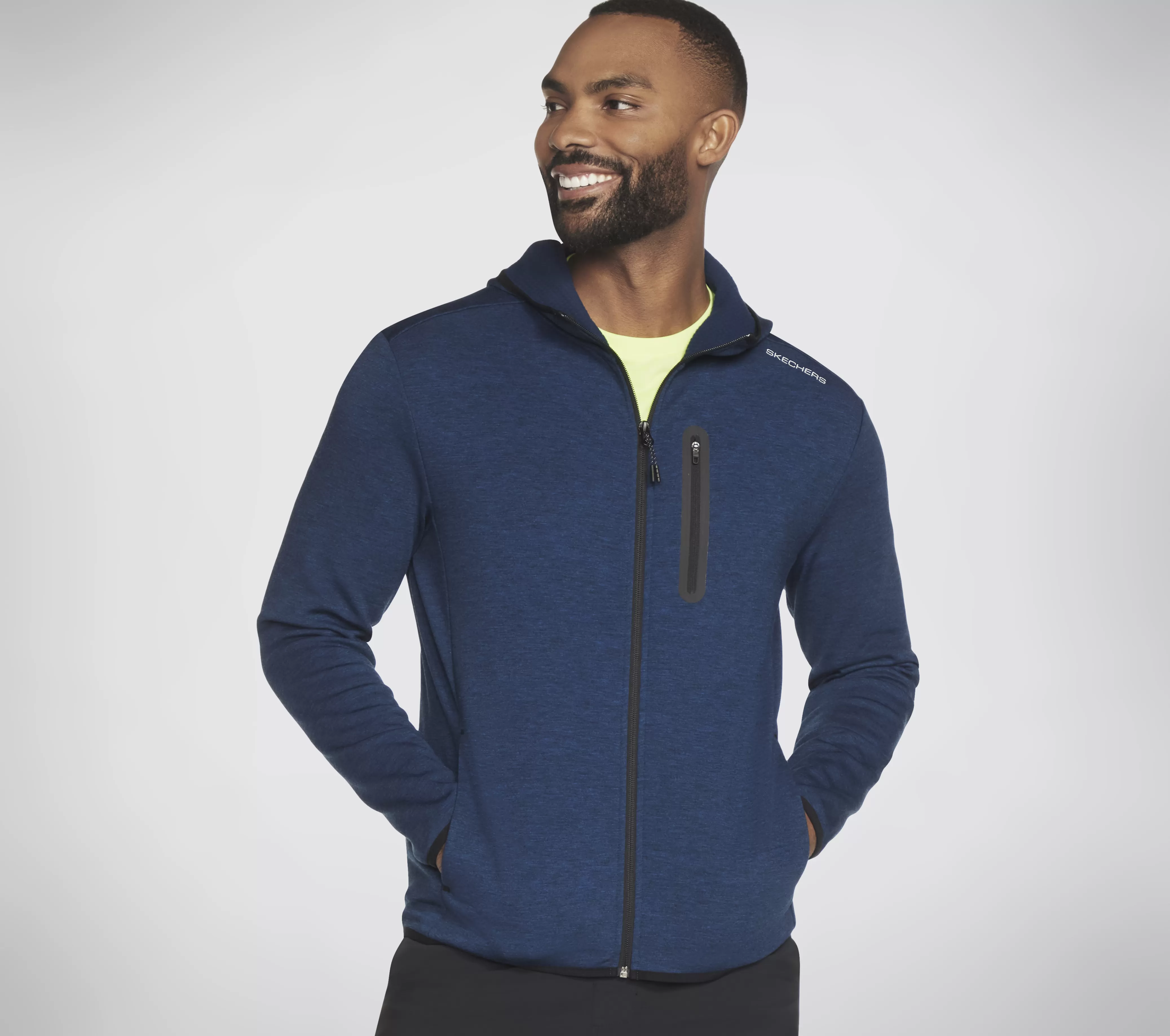 SKECHERS Skech Cloud Thermal Full Zip Hoodie | Hombre Partes De Arriba | Partes De Arriba