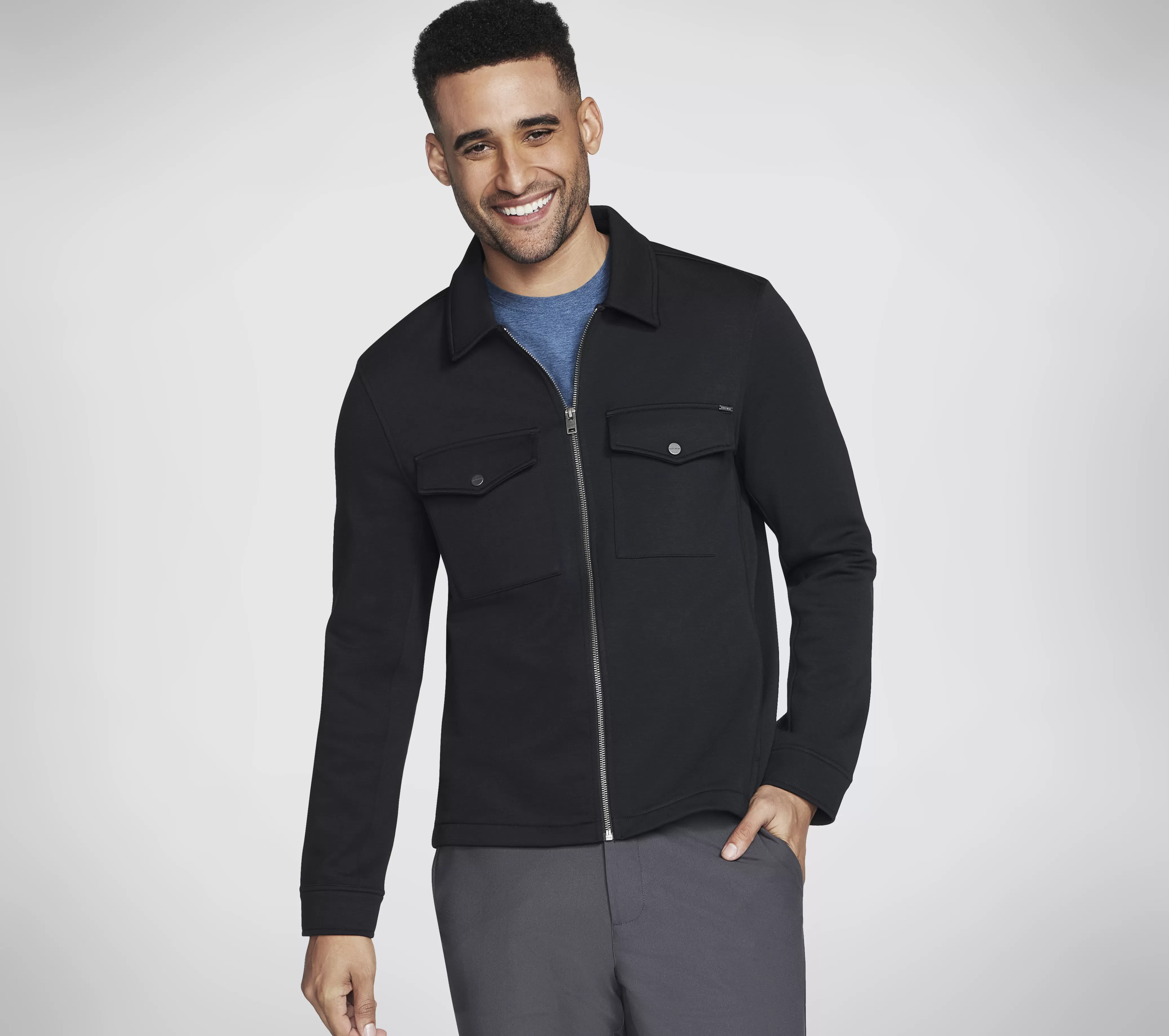 SKECHERS Skech Cloud Thermal Shacket | Hombre Partes De Arriba | Partes De Arriba