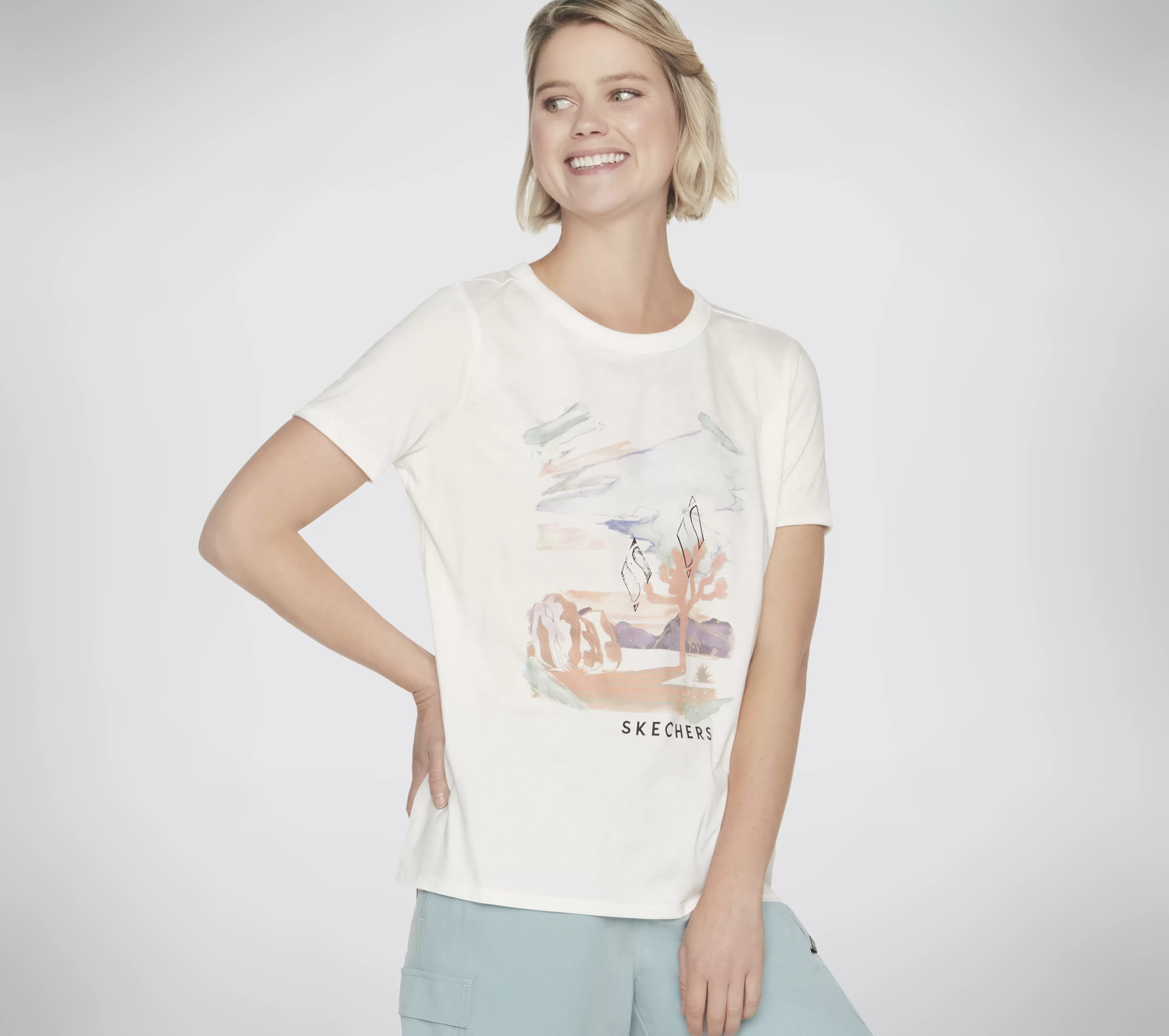 SKECHERS Airbrush Tee | Mujer Tops Y Partes De Arriba | Tops Y Partes De Arriba