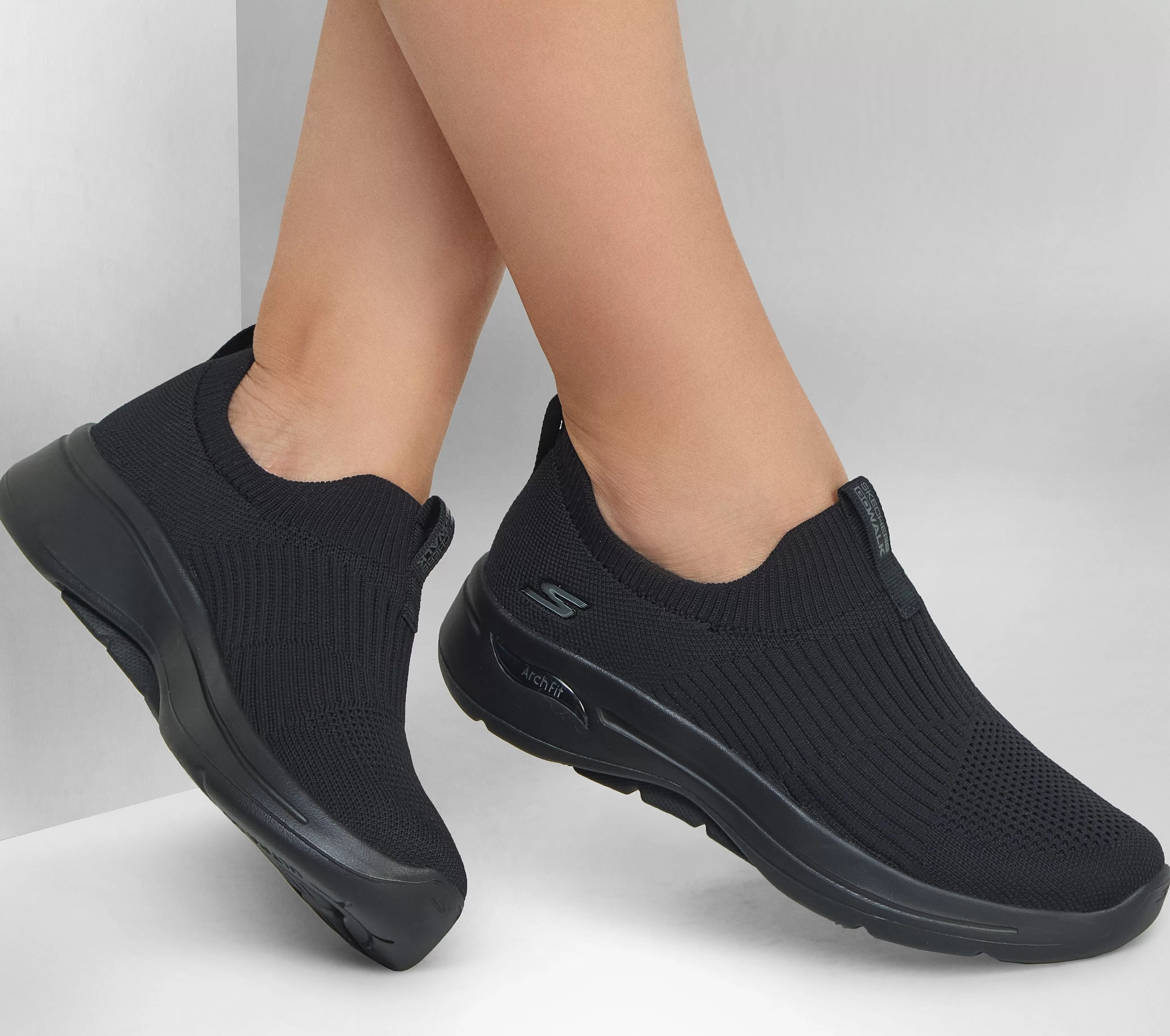 SKECHERS GO WALK Arch Fit - Iconic | Mujer Sin Cordones | Zapatillas Casual