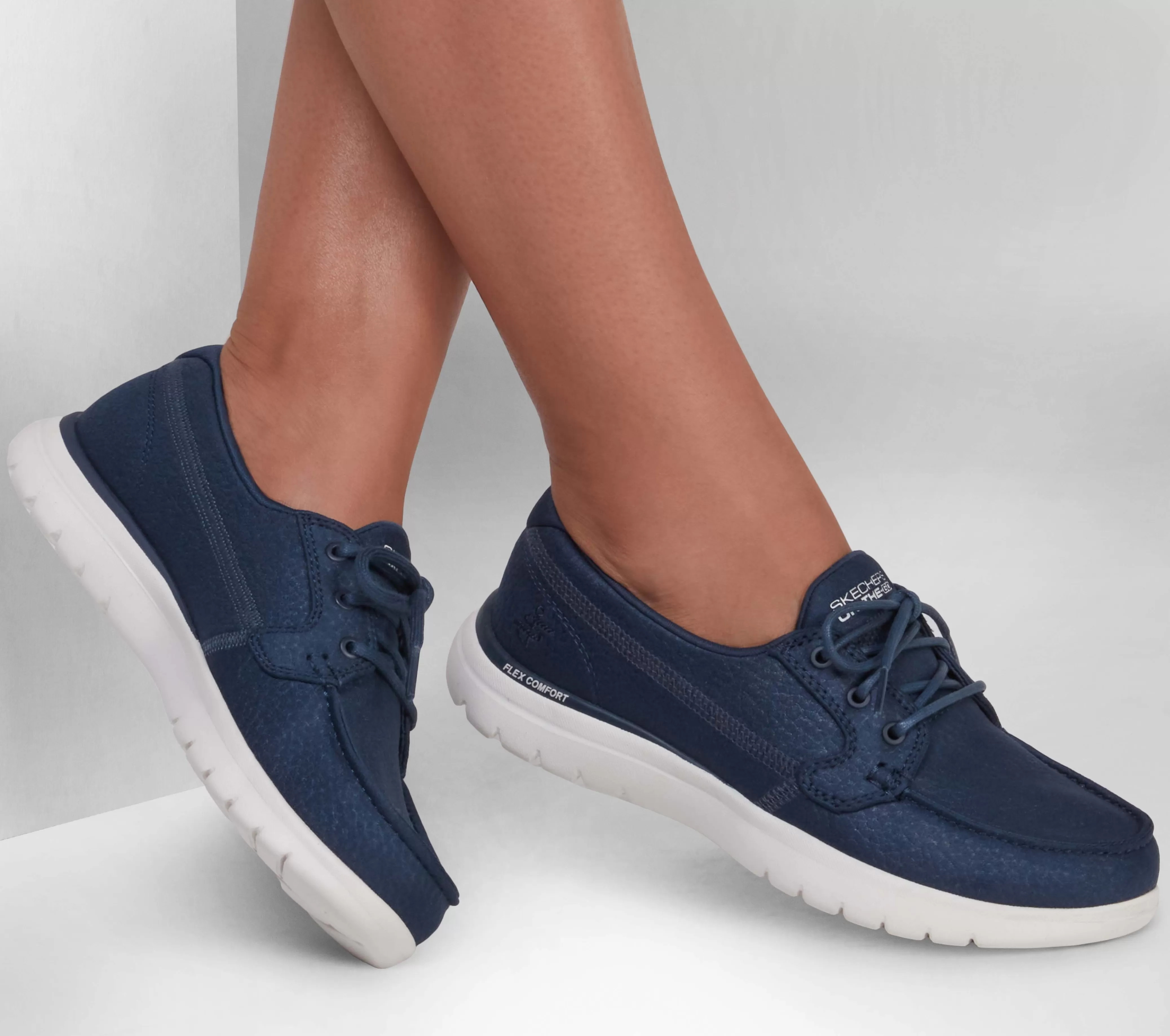 SKECHERS On The GO Flex - Un Mar | Mujer Con Cordones | Náuticos