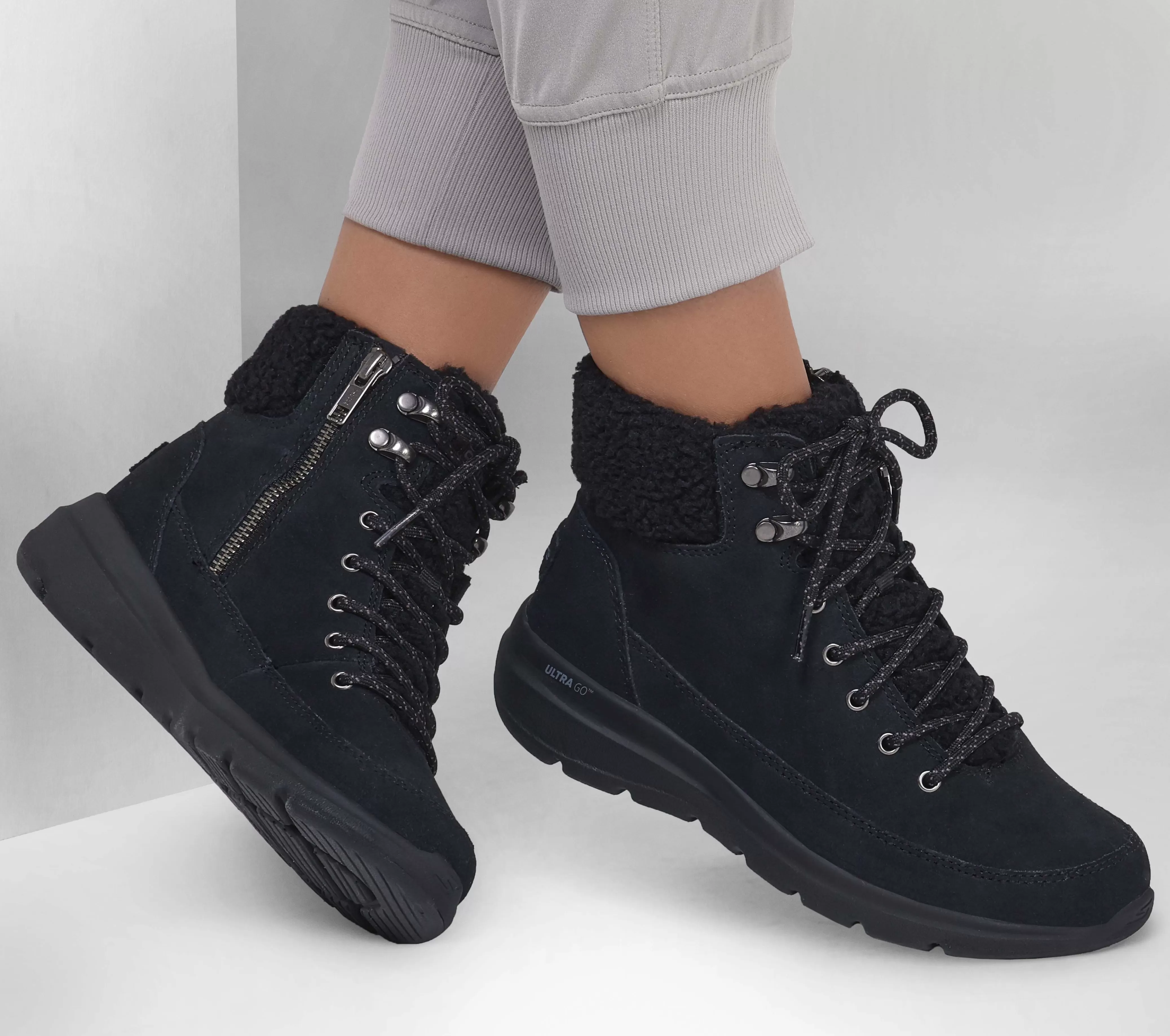 SKECHERS On-the-GO Glacial Ultra - Woodlands | Mujer Con Cordones | Botas