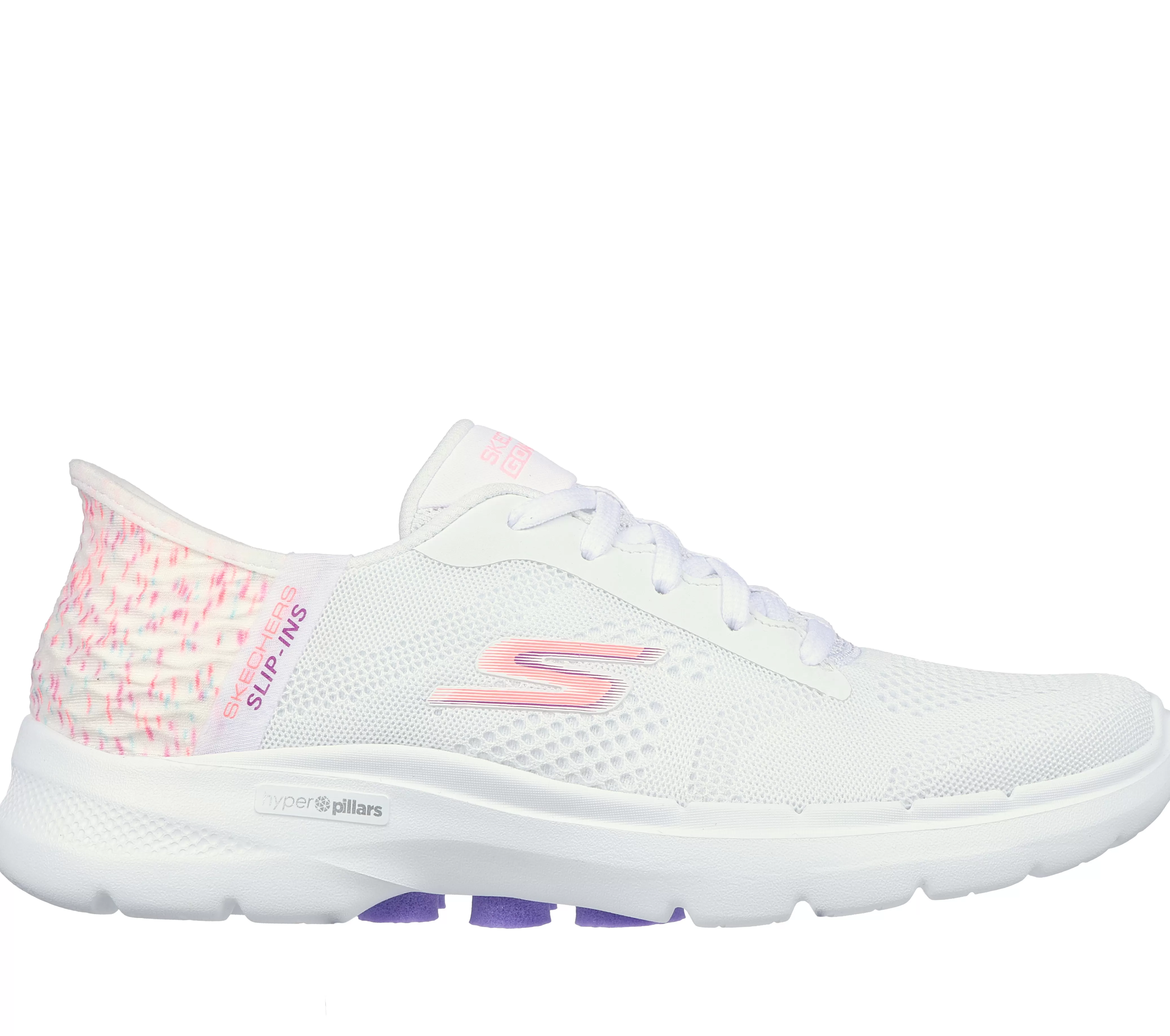 SKECHERS Slip-Ins: GO WALK 6 - Vivid Idea | Mujer Sin Cordones | Hands Free Slip-Ins