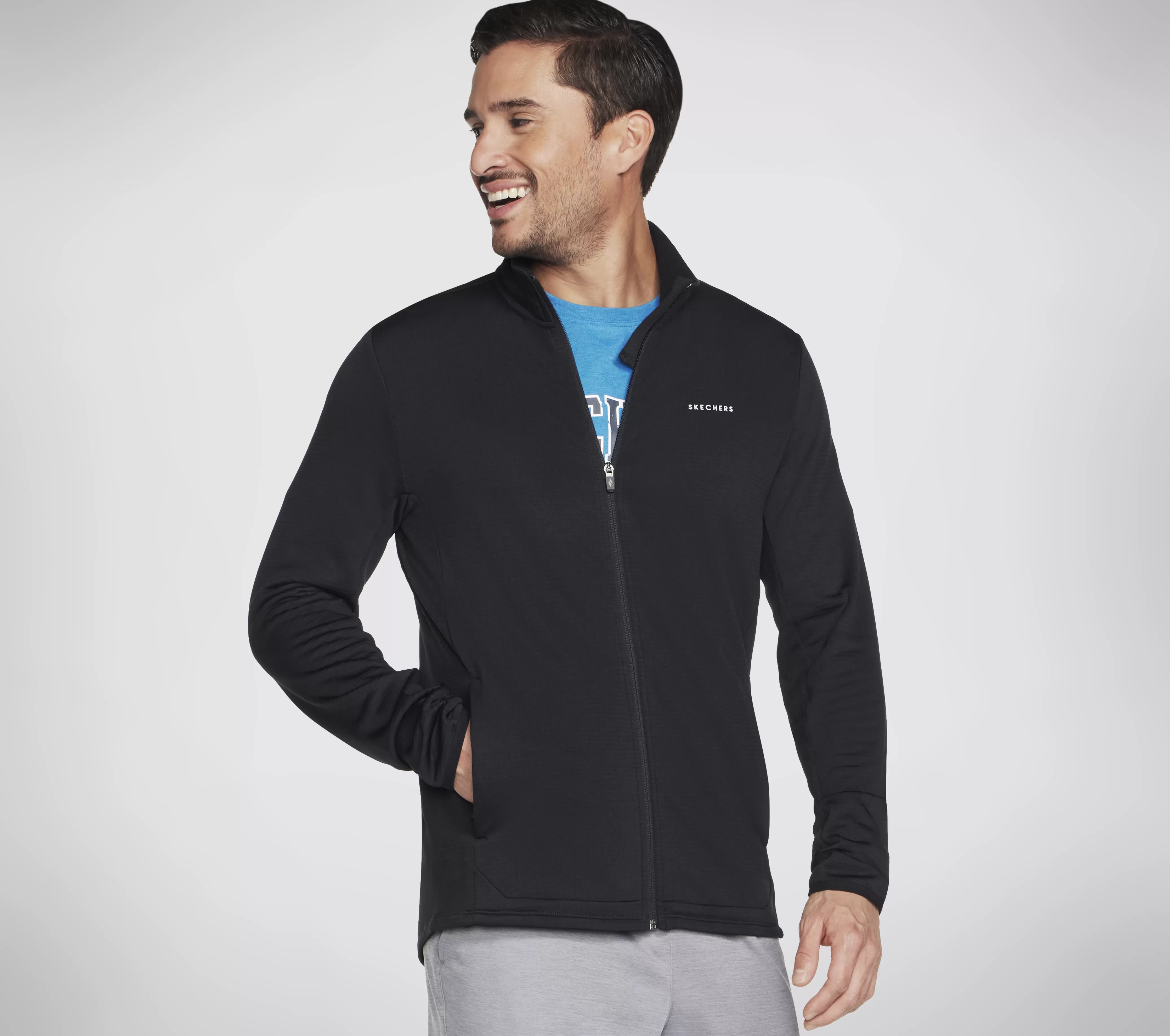 SKECHERS SKECH-KNITS ULTRA GO Thermal Full Zip Jacket | Hombre Partes De Arriba | Partes De Arriba