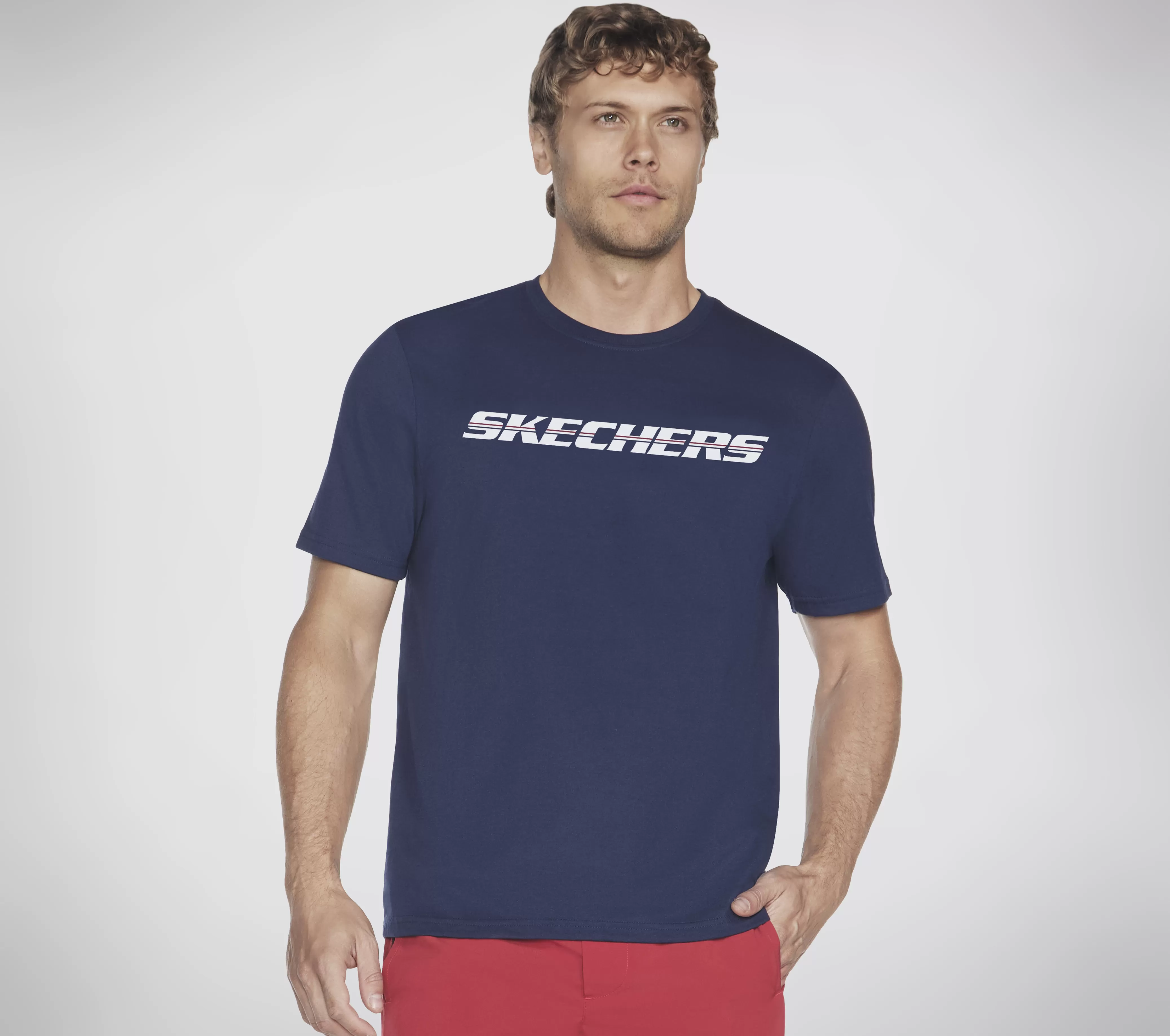 SKECHERS Strikethrough Tee | Hombre Partes De Arriba | Partes De Arriba