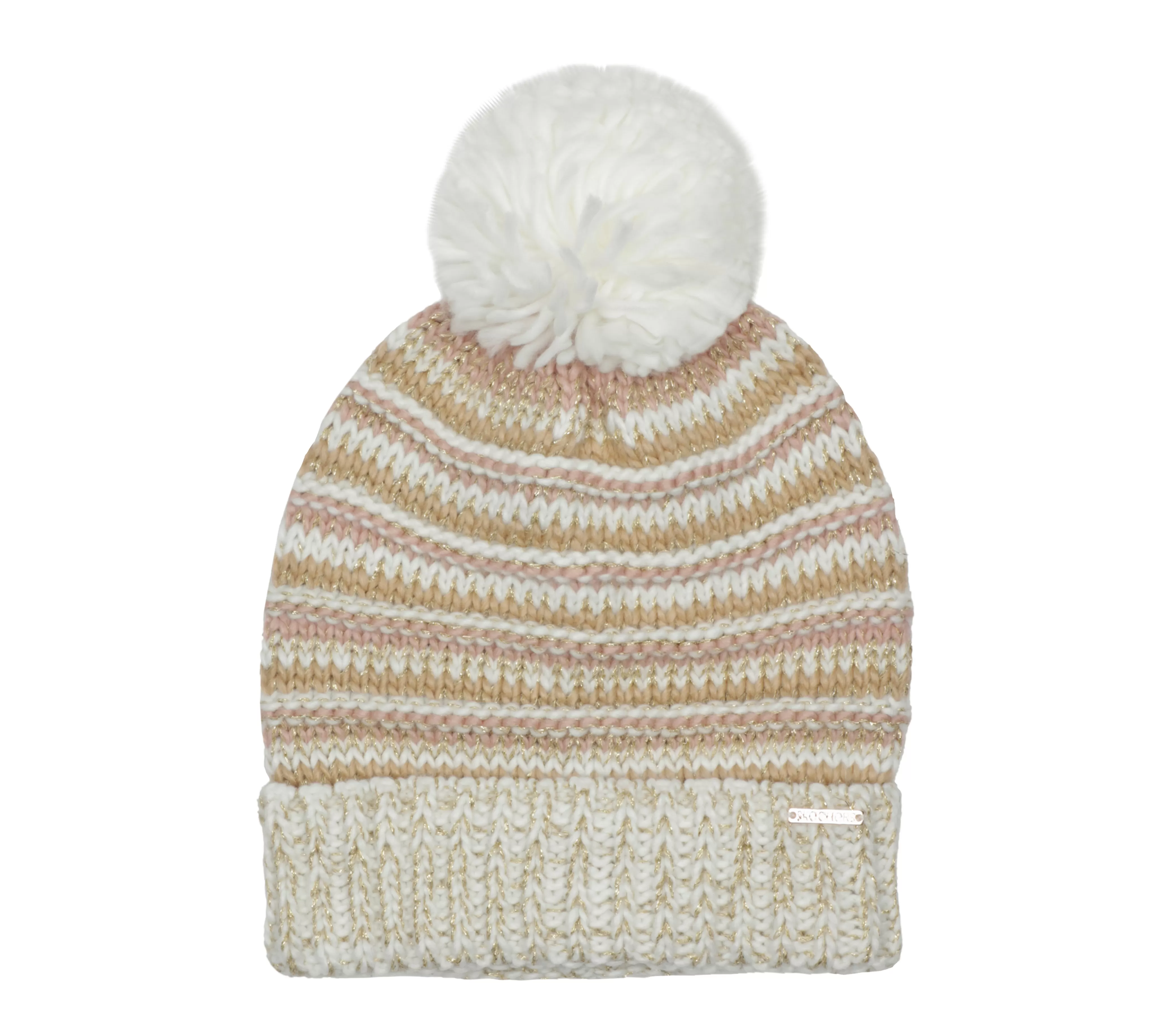 SKECHERS Textured Stripe Chunk Beanie | Mujer Accesorios Para El Frío | Gorras