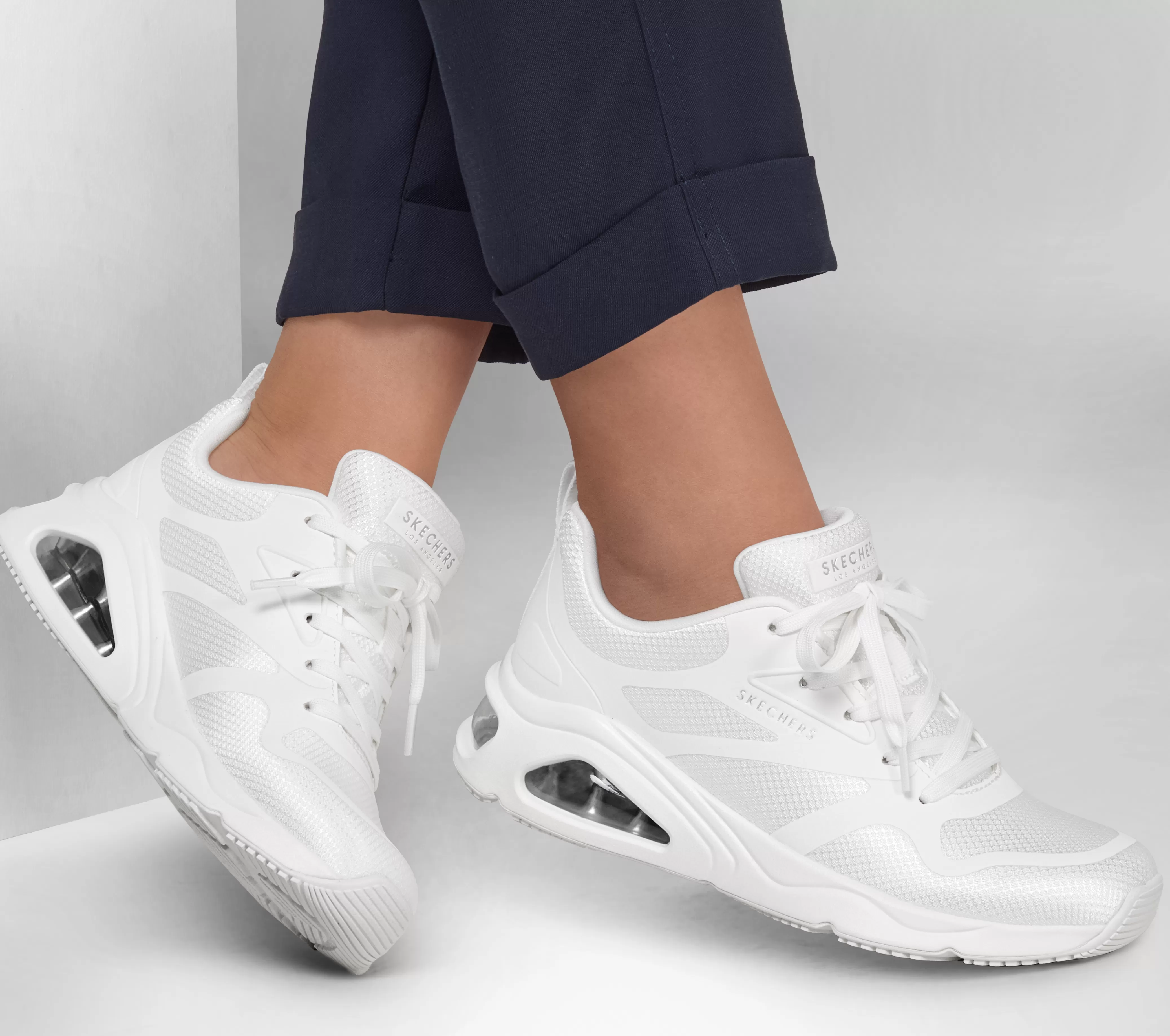 SKECHERS Tres-Air Uno - Revolution-Airy | Mujer Con Cordones | Zapatillas Casual