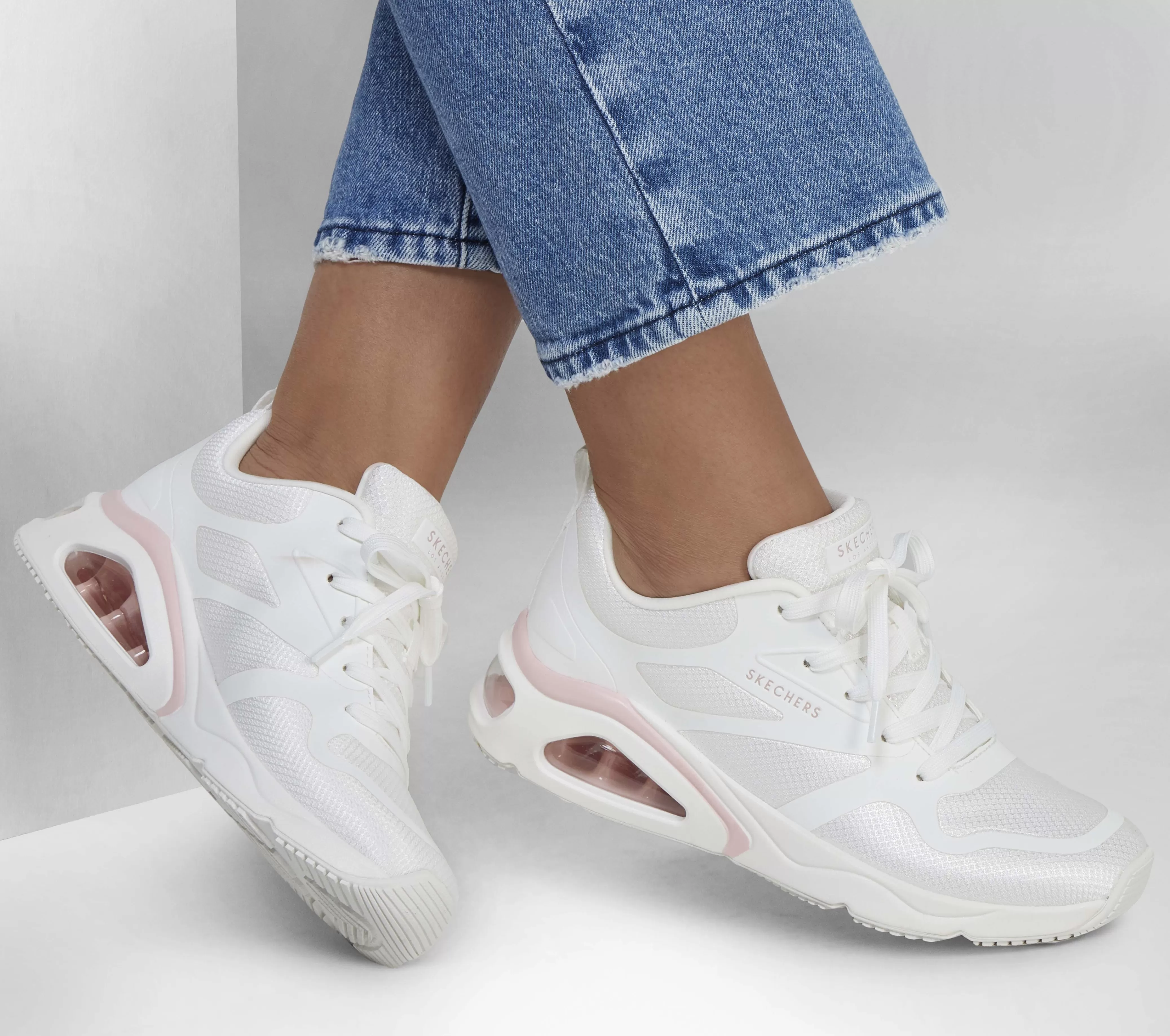 SKECHERS Tres-Air Uno - Revolution-Airy | Mujer Con Cordones | Zapatillas Casual