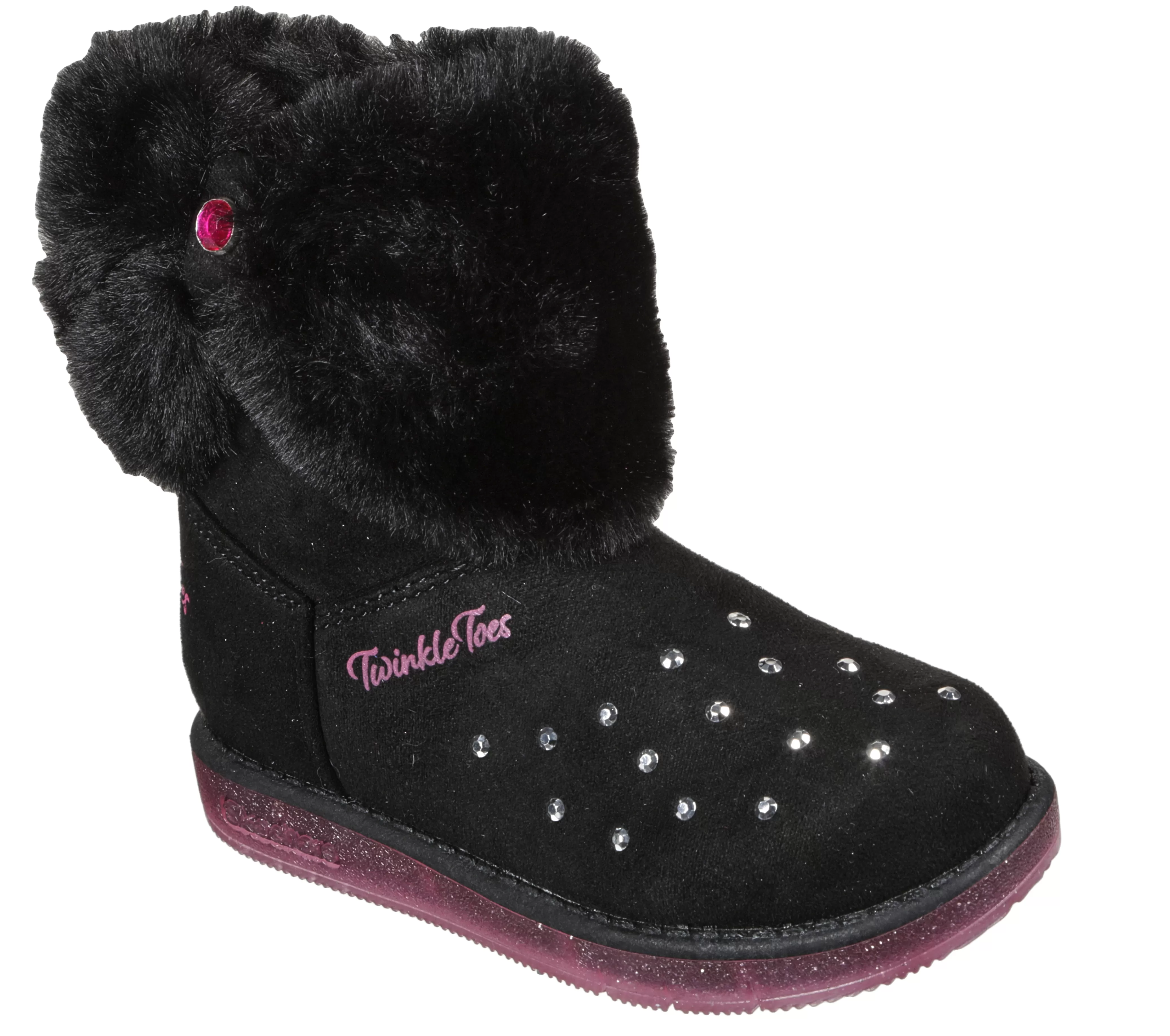 SKECHERS Twinkle Toes: Glitzy Glam - Cozy Cuddlers | Niños Botas | Con Luces