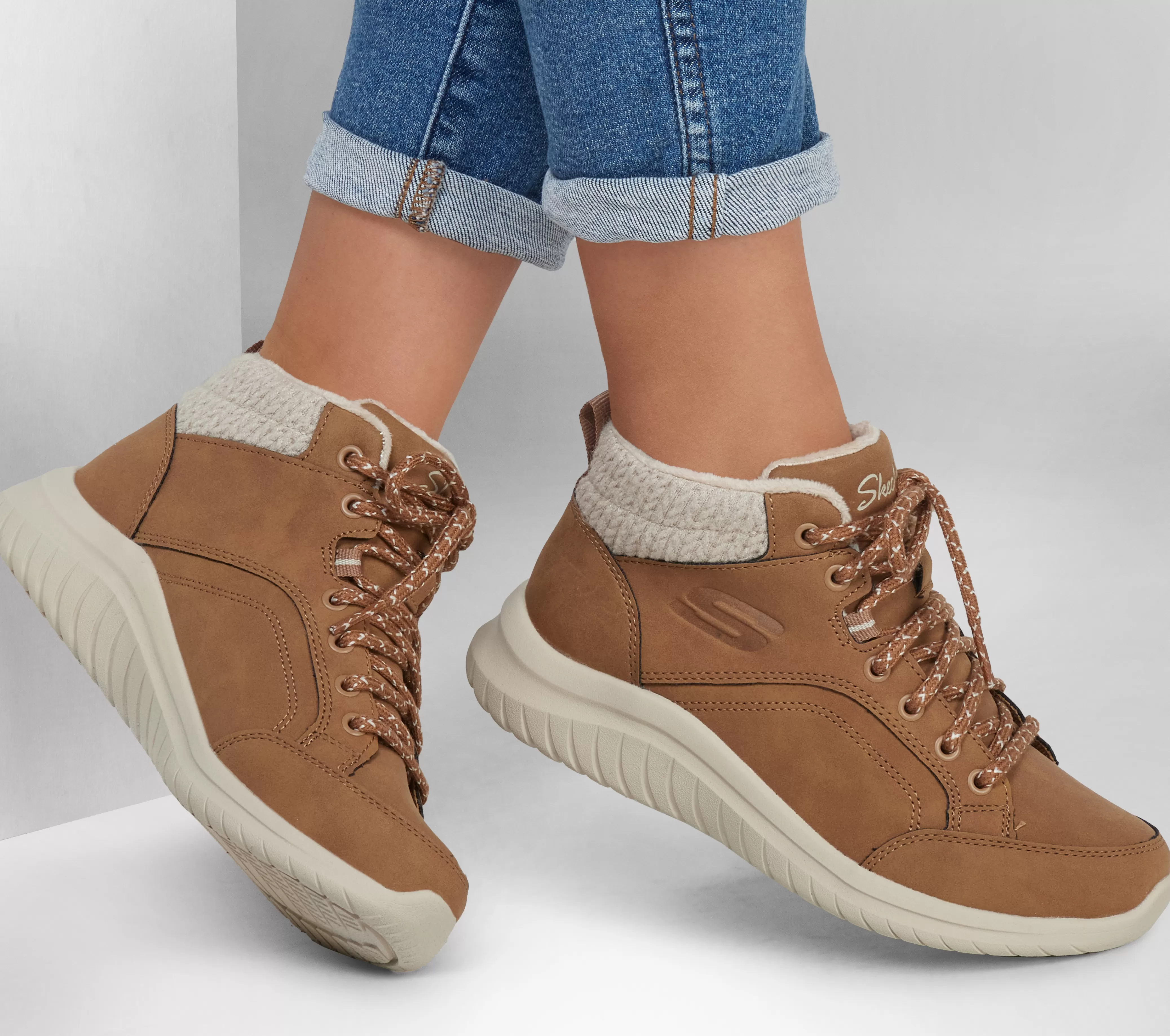 SKECHERS Ultra Flex 2.0 - Casual Mix | Mujer Con Cordones | Botas