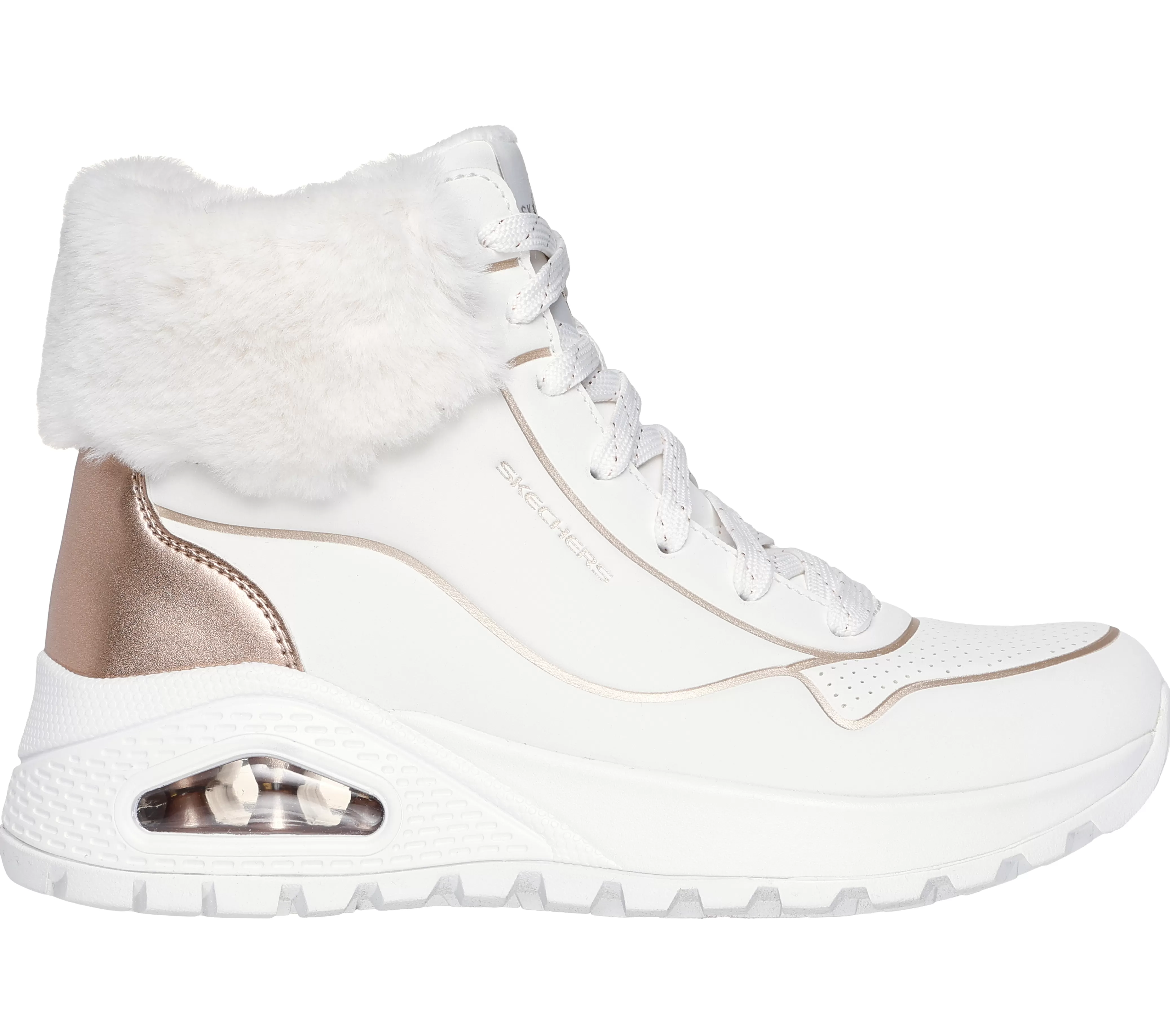 SKECHERS Uno Rugged - Fall Shimmer | Mujer Con Cordones | Botas