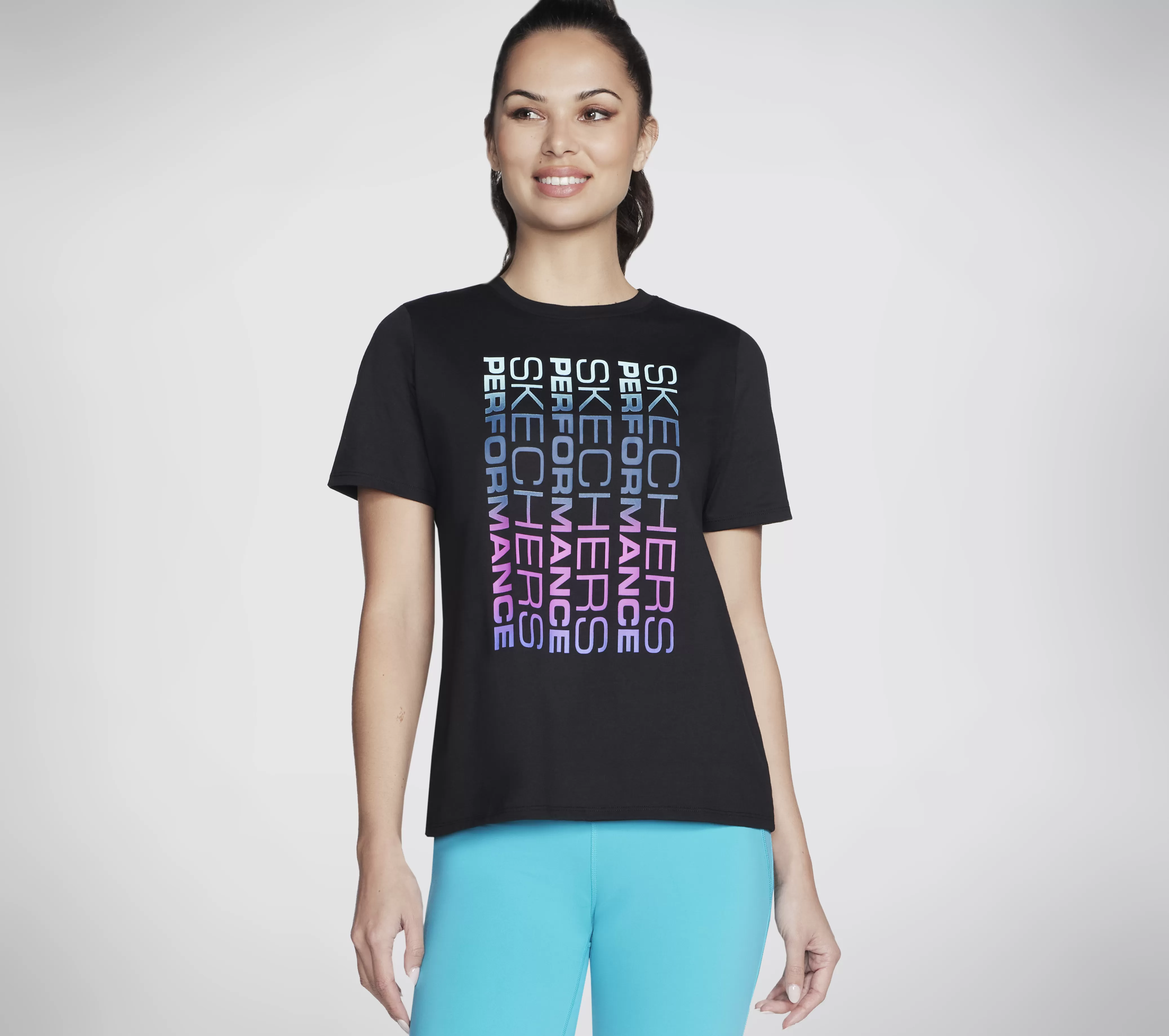 SKECHERS Vibrant Glow Short Sleeve Tee | Mujer Tops Y Partes De Arriba | Tops Y Partes De Arriba